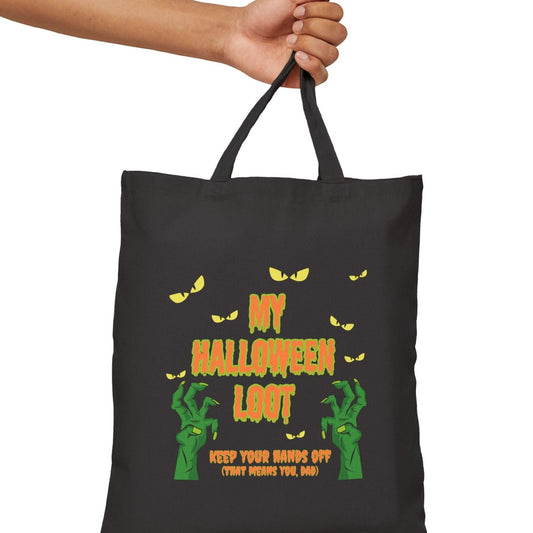 My Halloween Loot Bag -Hands Off! That means you Dad