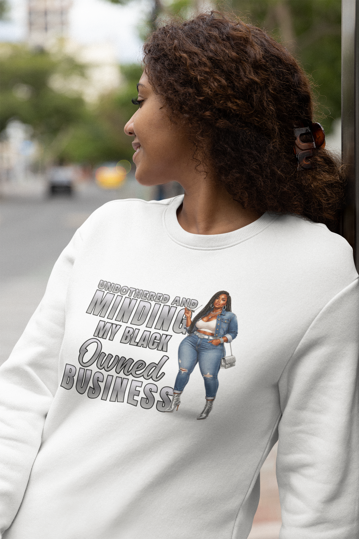 Unbothered and Minding My Black Owned Business - Casual Female