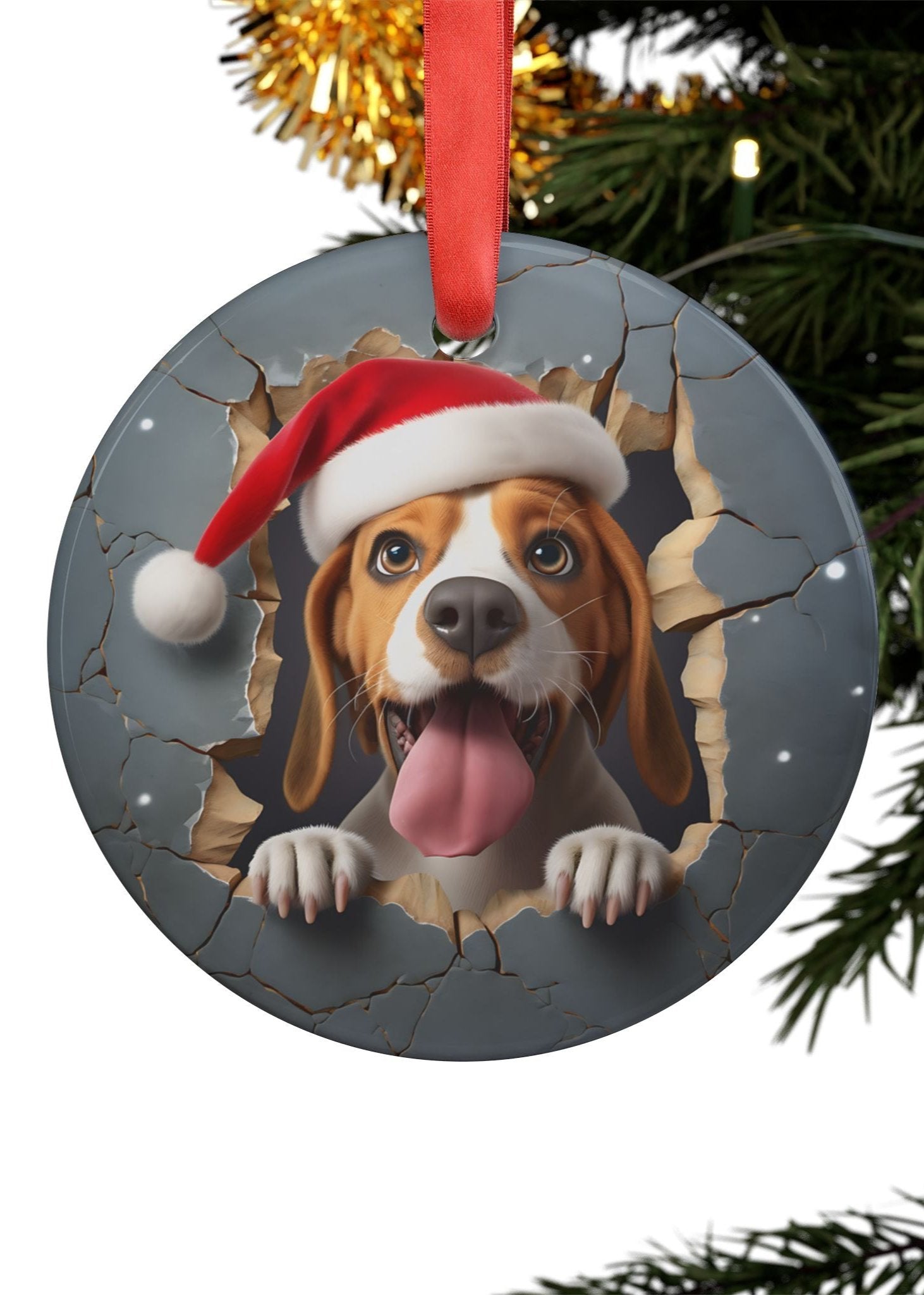 Dog Lover Ornaments with Ribbon- 21 Breeds