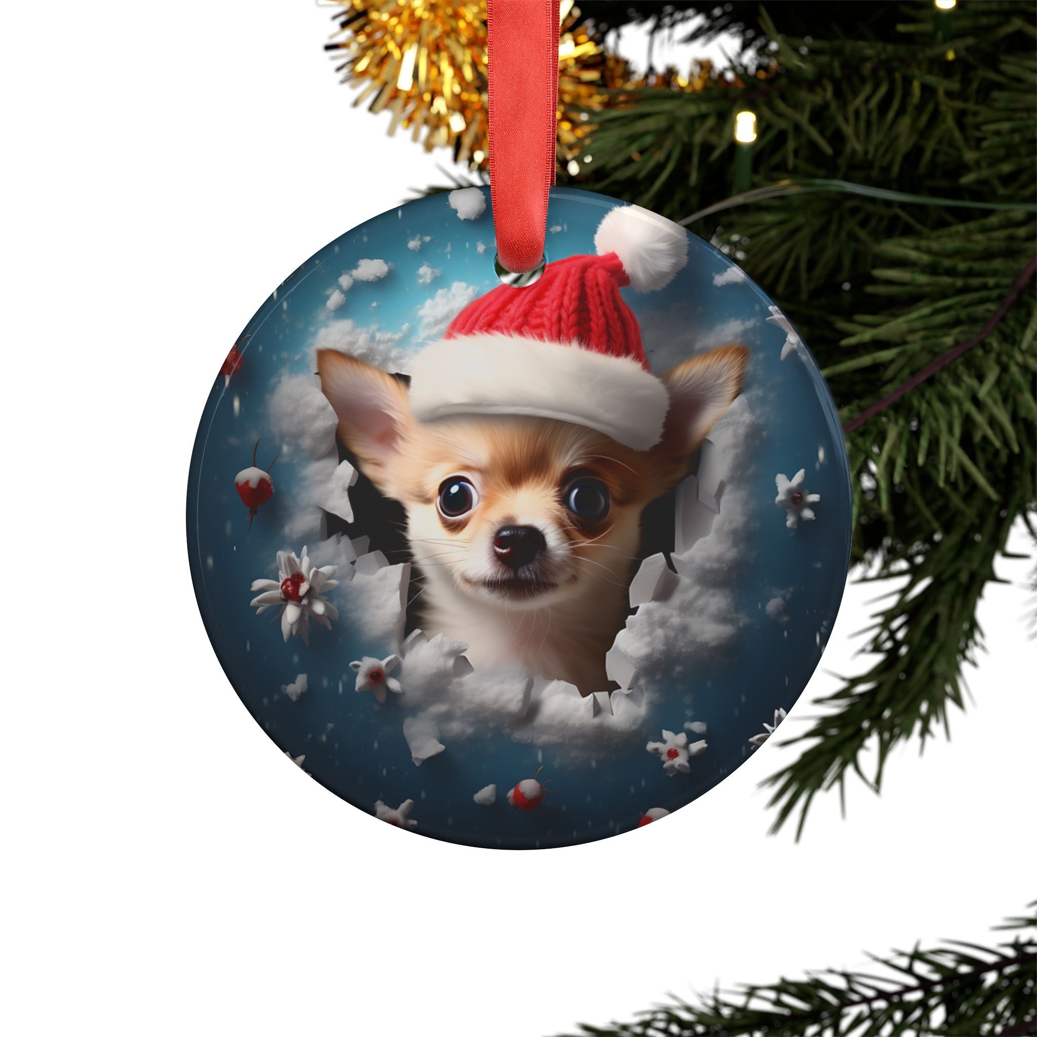 Dog Lover Ornaments with Ribbon- 21 Breeds