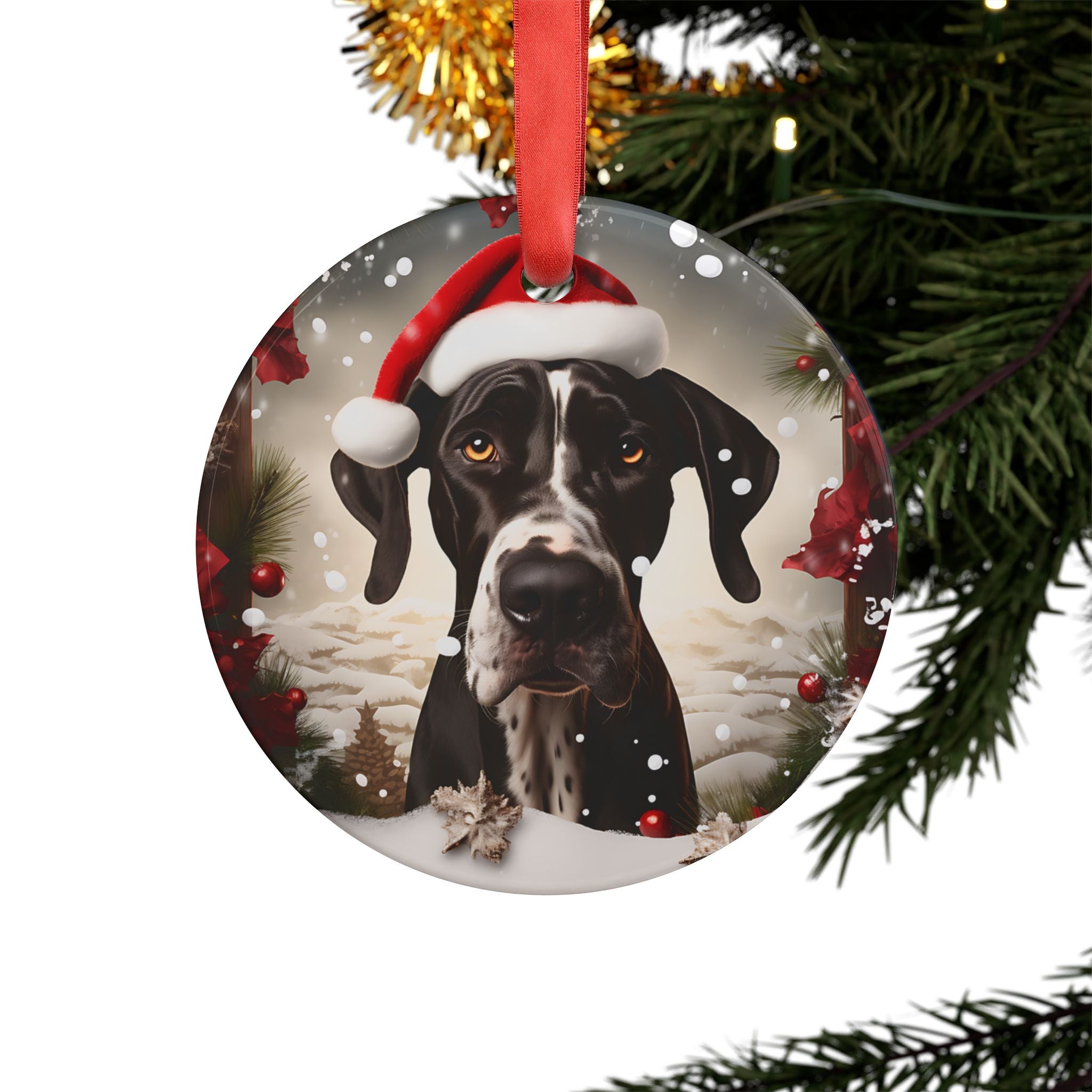 Dog Lover Ornaments with Ribbon- 21 Breeds