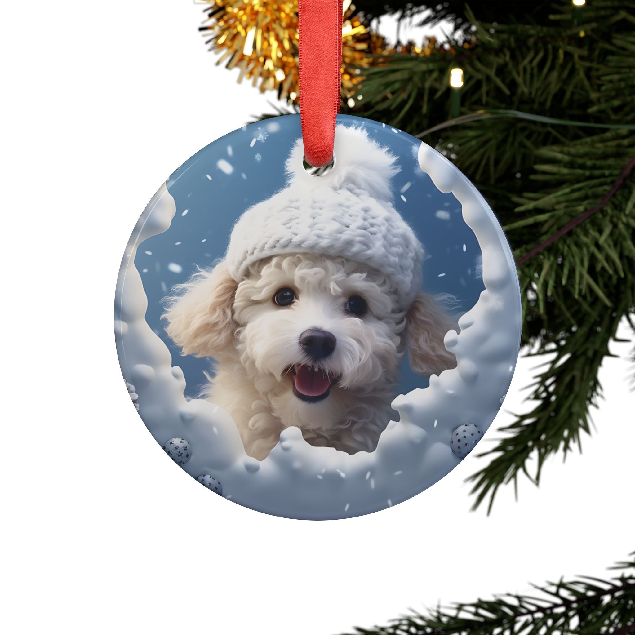 Dog Lover Ornaments with Ribbon- 21 Breeds