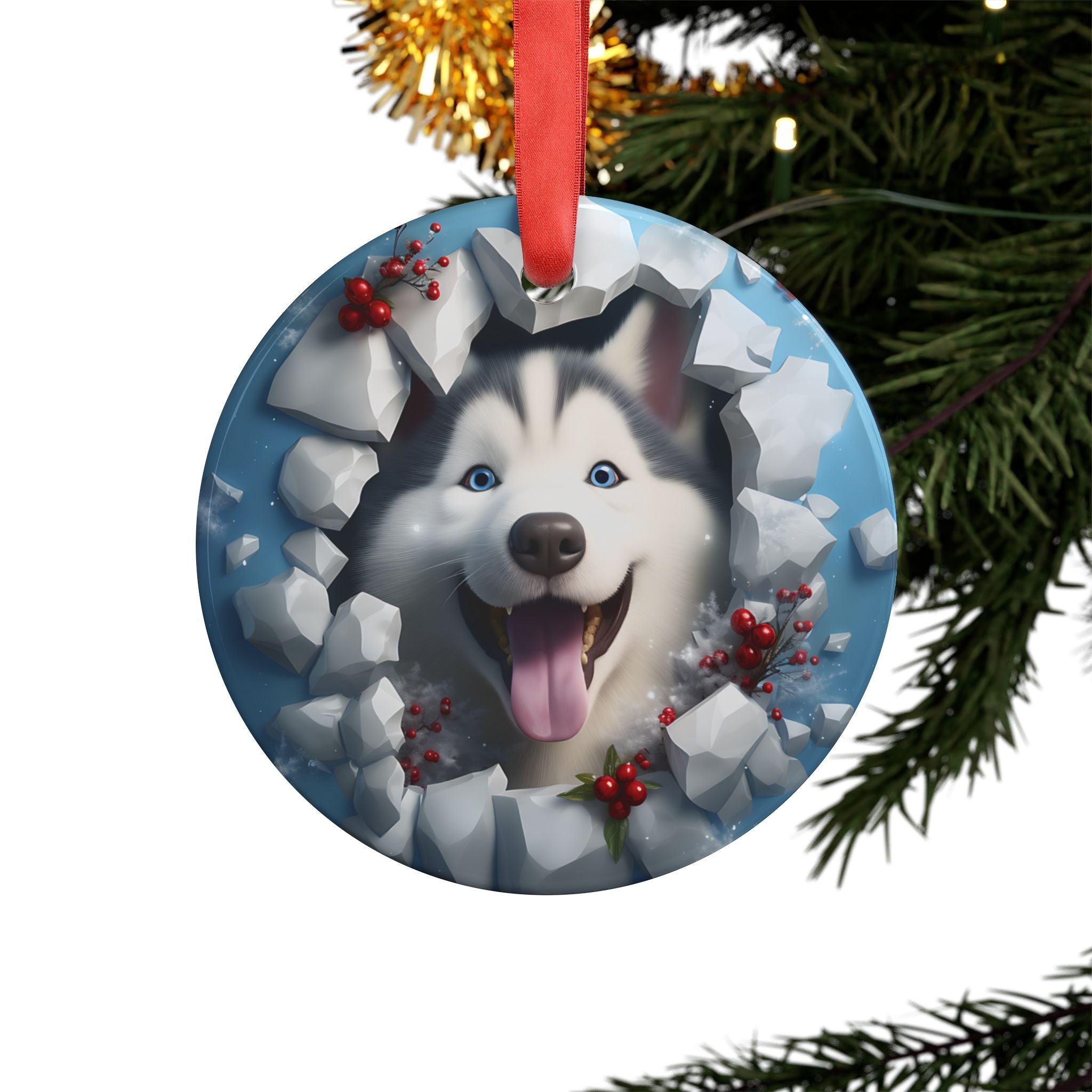 Dog Lover Ornaments with Ribbon- 21 Breeds