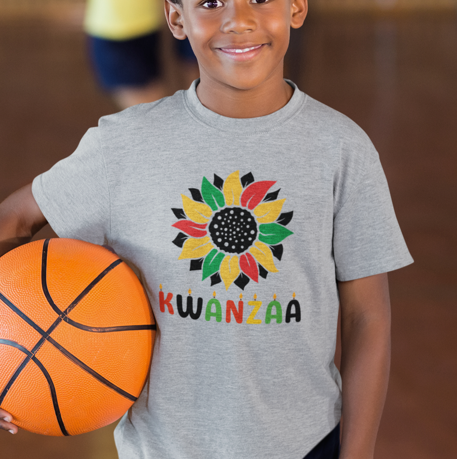 Kids - Sunflower Kwanzaa T-shirt