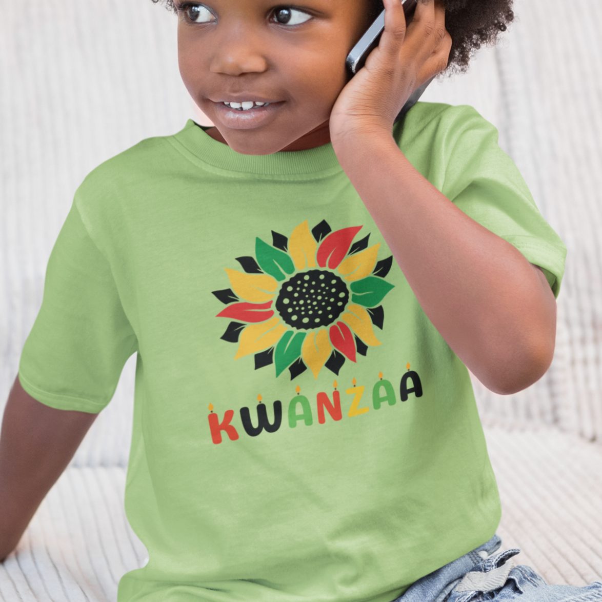 Kids - Sunflower Kwanzaa T-shirt