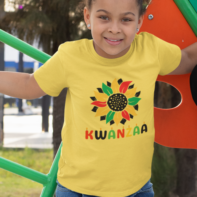 Kids - Sunflower Kwanzaa T-shirt