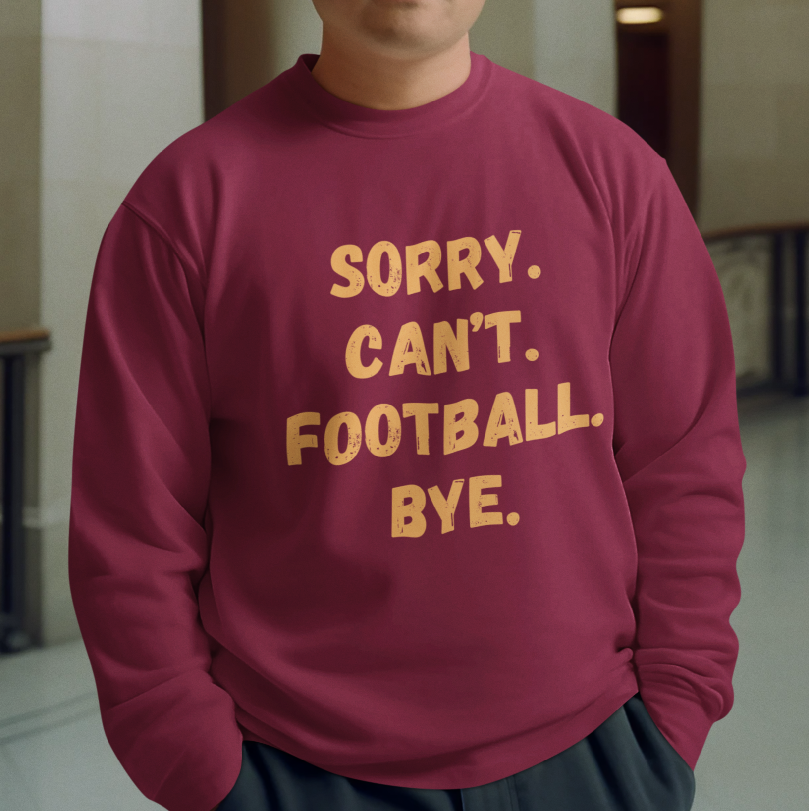 Sorry. Can't. Football. Bye.