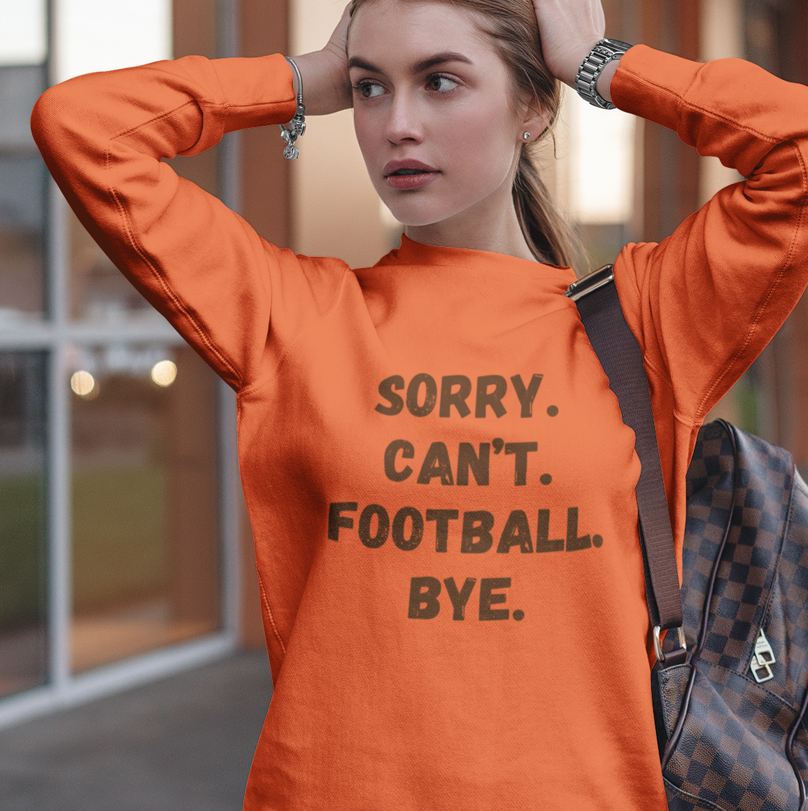 Sorry. Can't. Football. Bye.