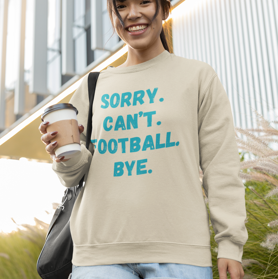 Sorry. Can't. Football. Bye.