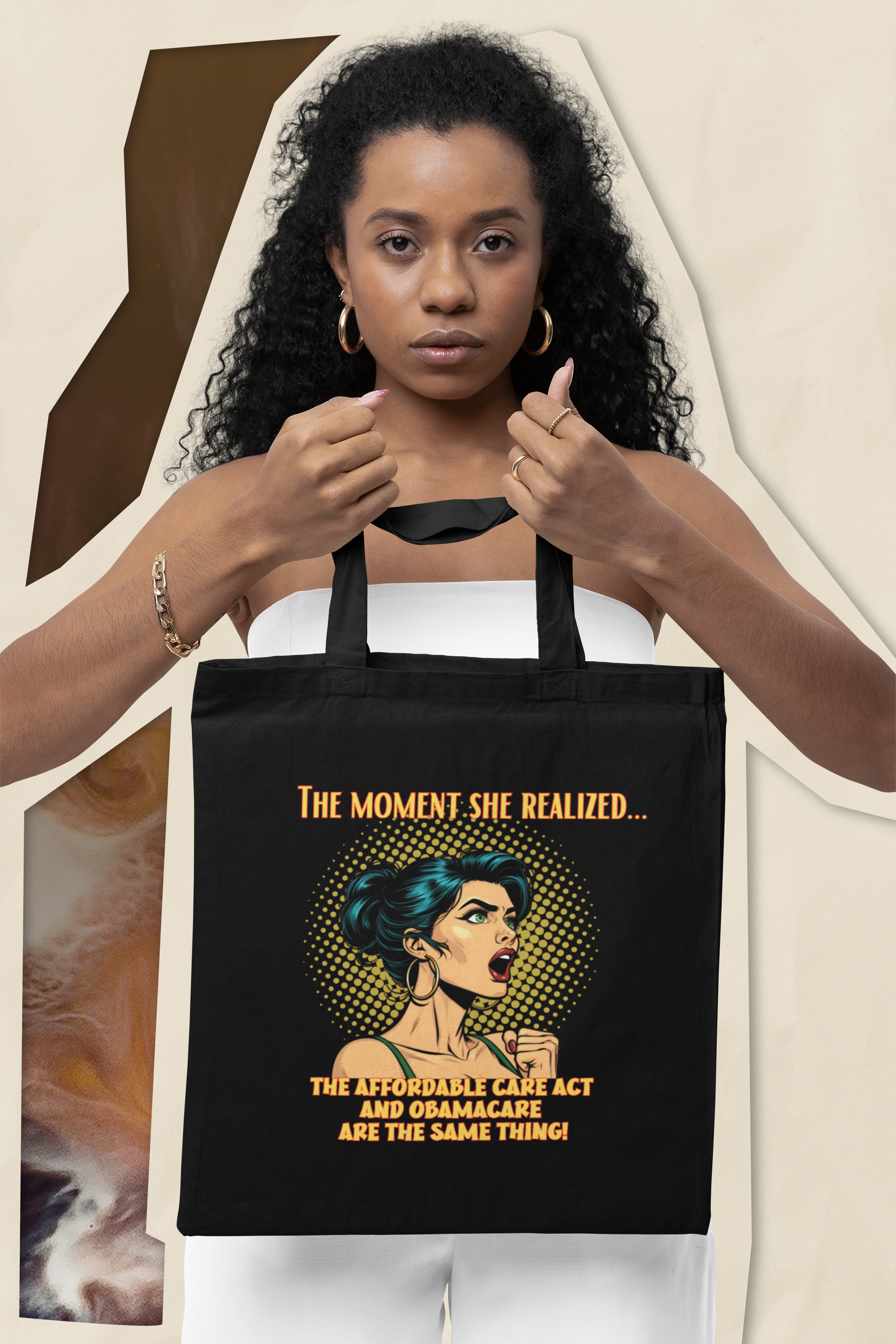 The Moment She Realized… The ACA and Obamacare are the Same Thing! Tote Bag