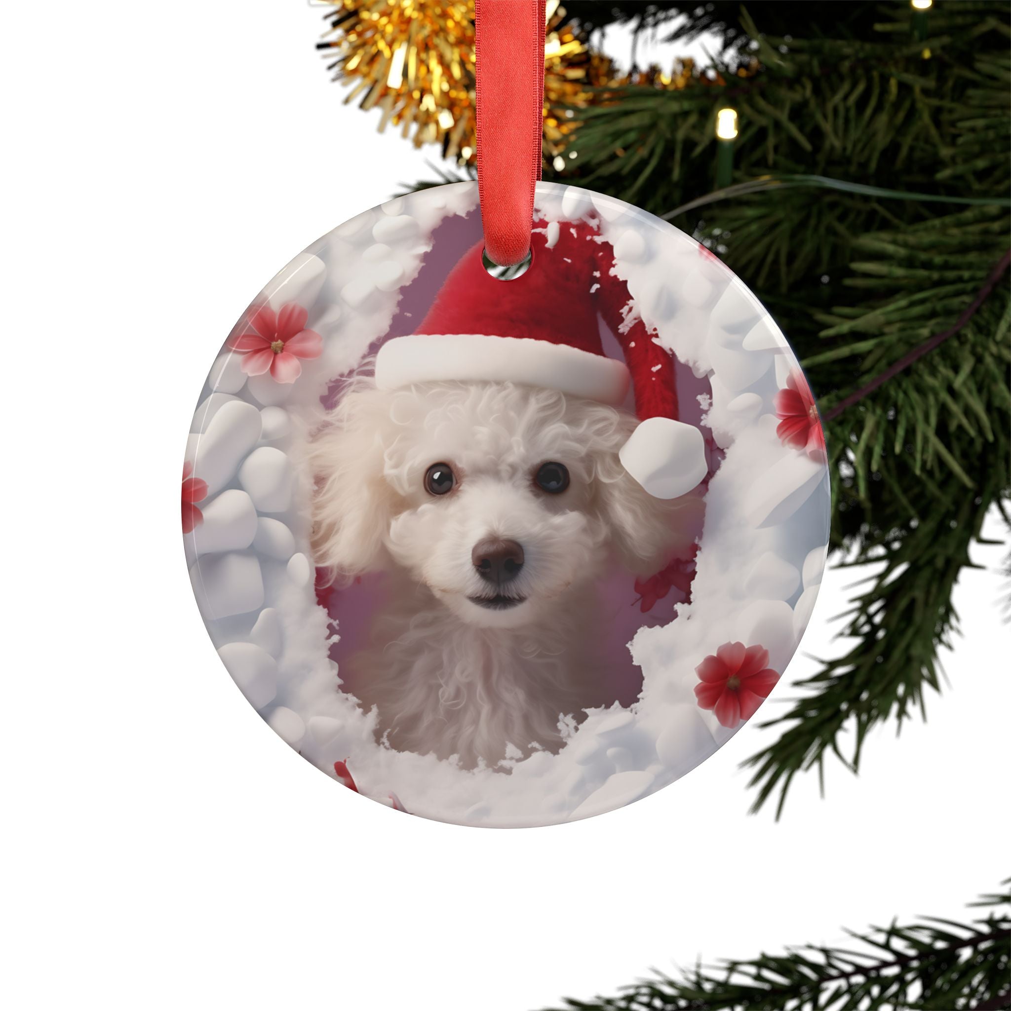 Dog Lover Ornaments with Ribbon- 21 Breeds