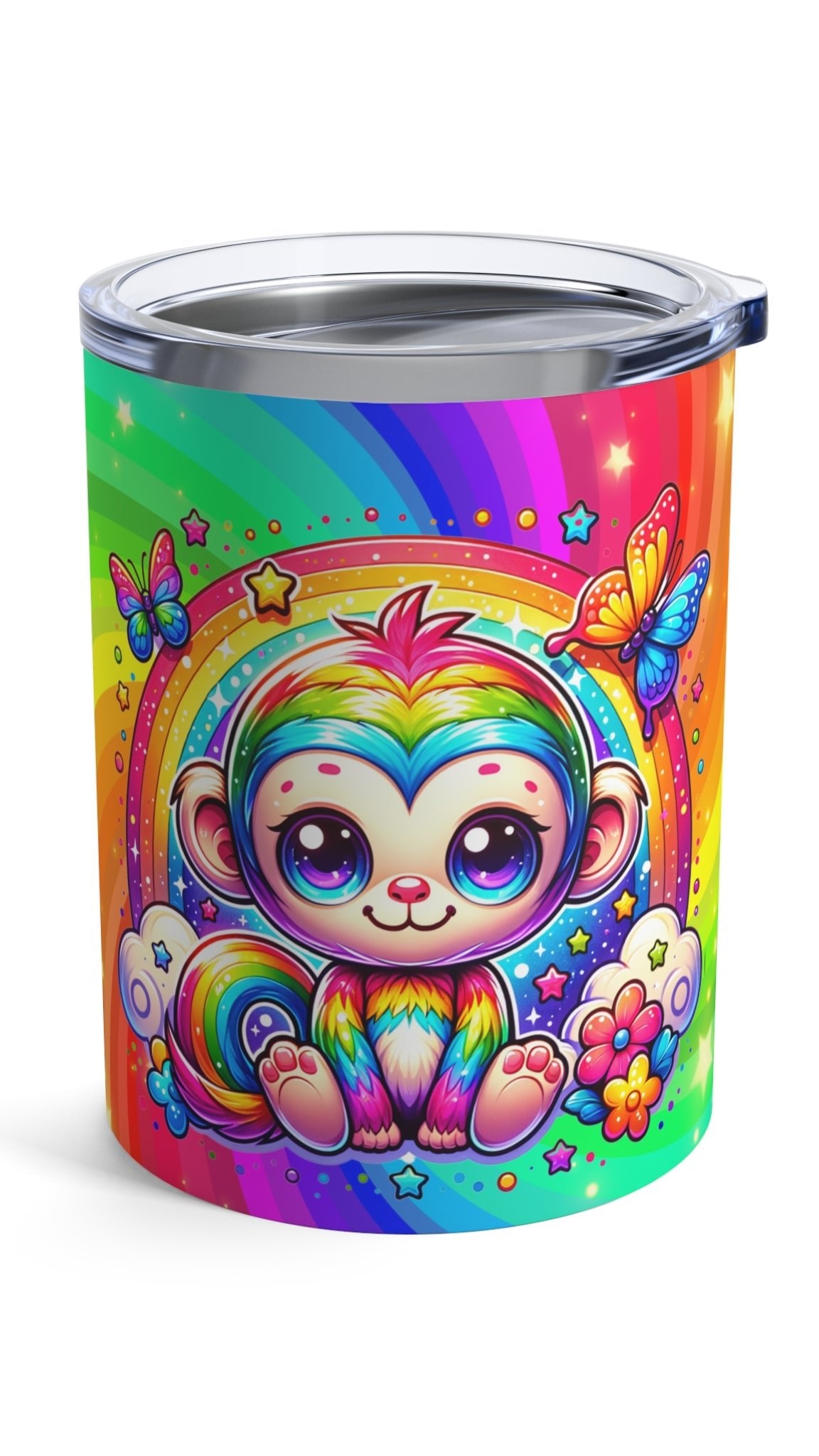 Rainbow Monkey Kids Tumbler