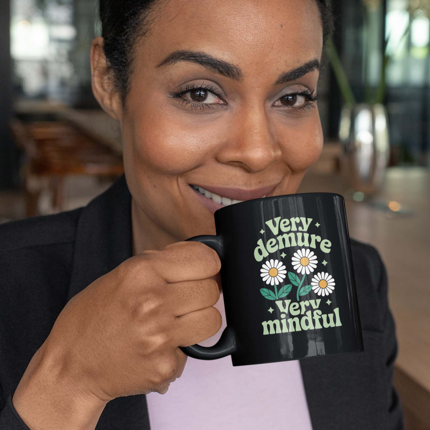 Very Demure Black Mug (11oz, 15oz)