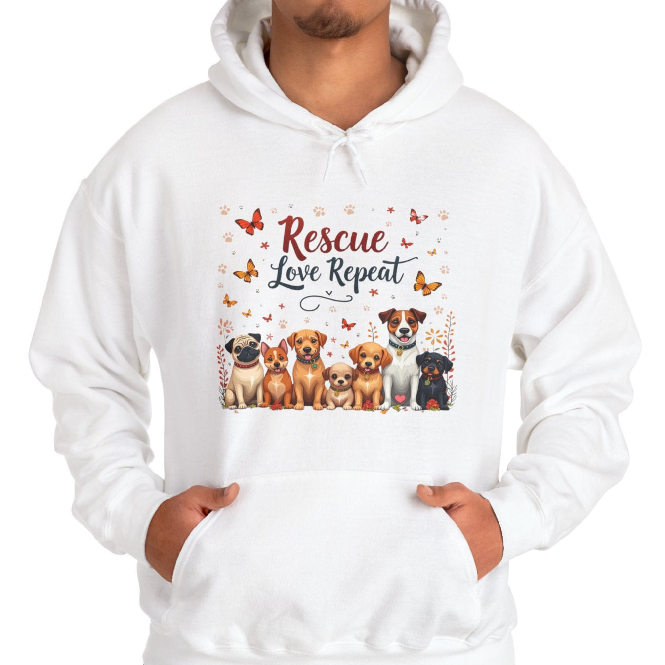 Rescue Love Repeat Hoodie