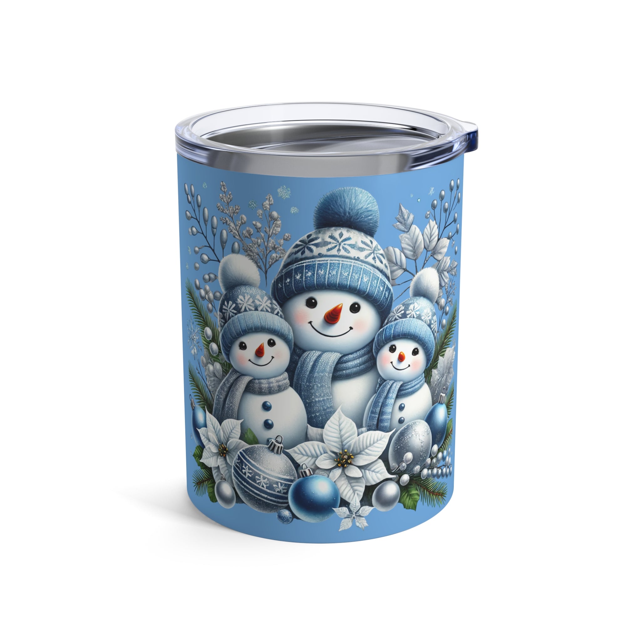 Blue Snowman Family 10oz