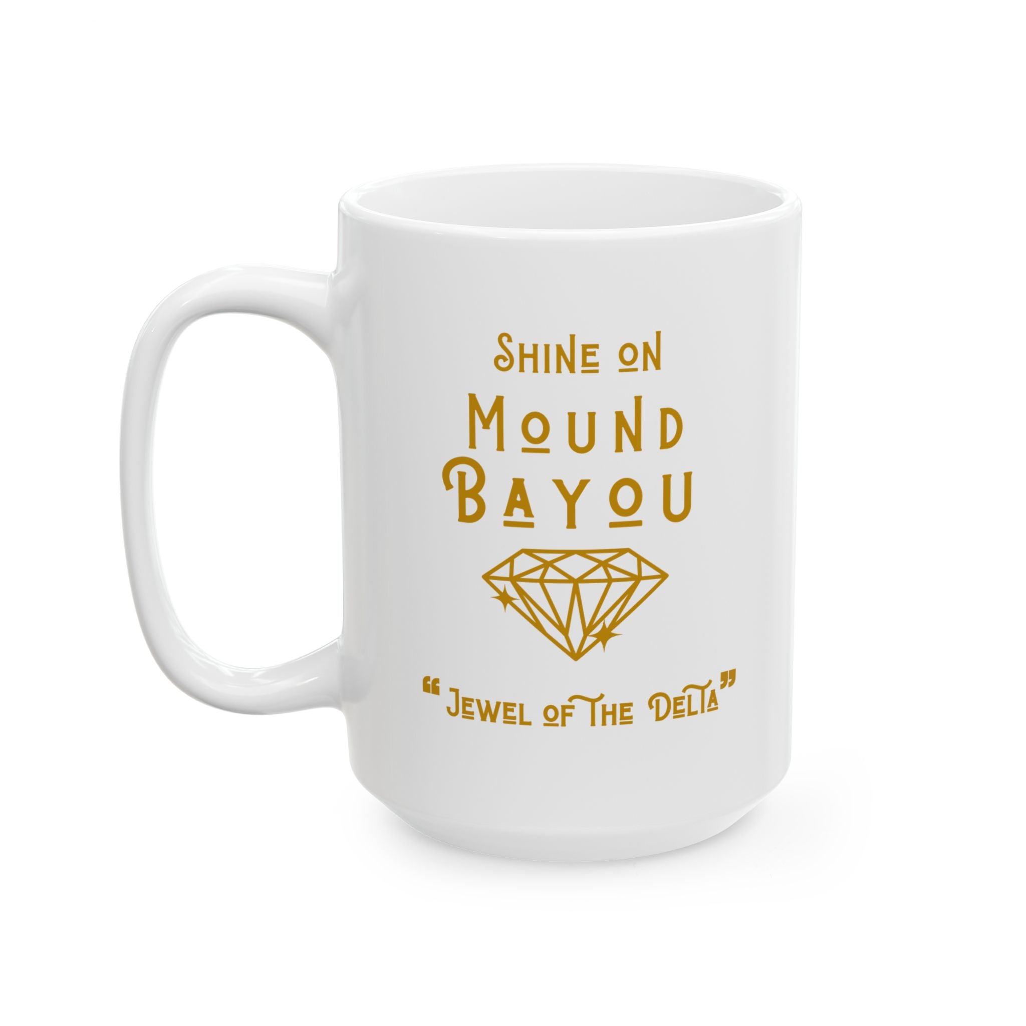 Shine On, Jewel of the Delta -  White/Gold