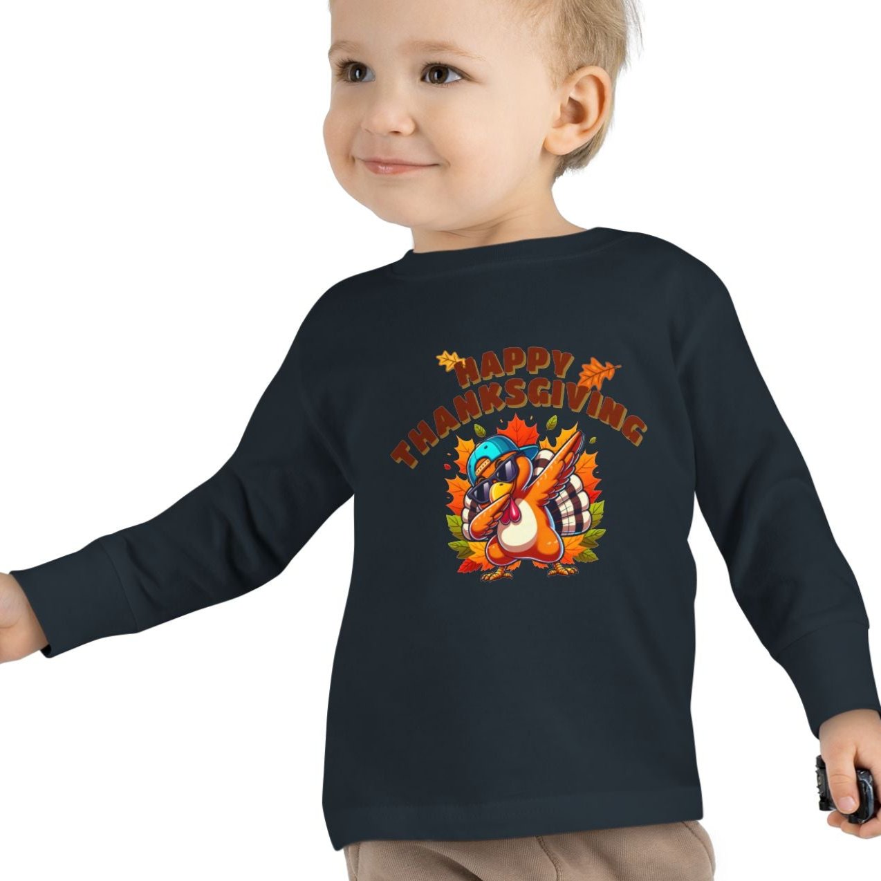 TODDLER - Dabbing Turkey Lg. Sleeve