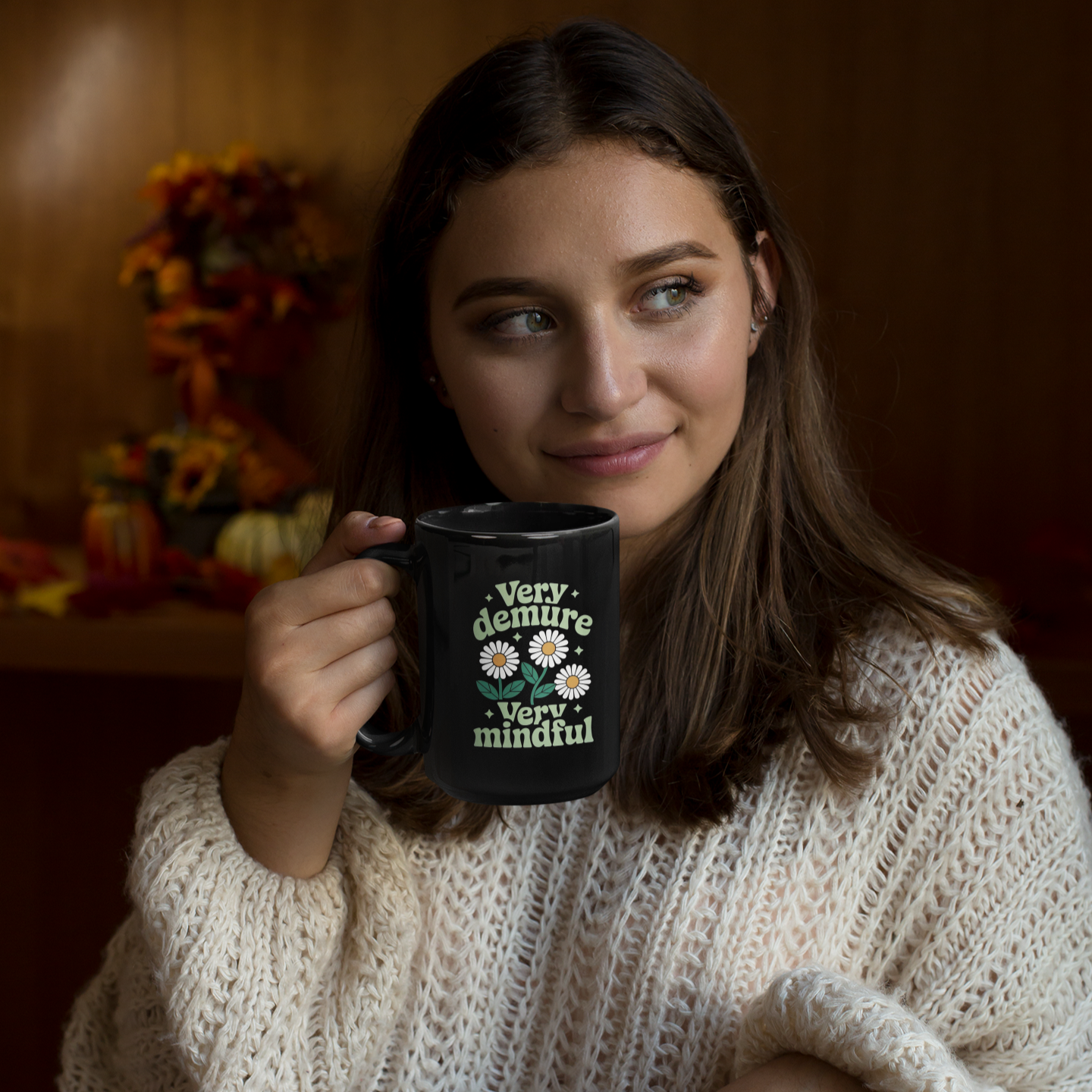 Very Demure Black Mug (11oz, 15oz)