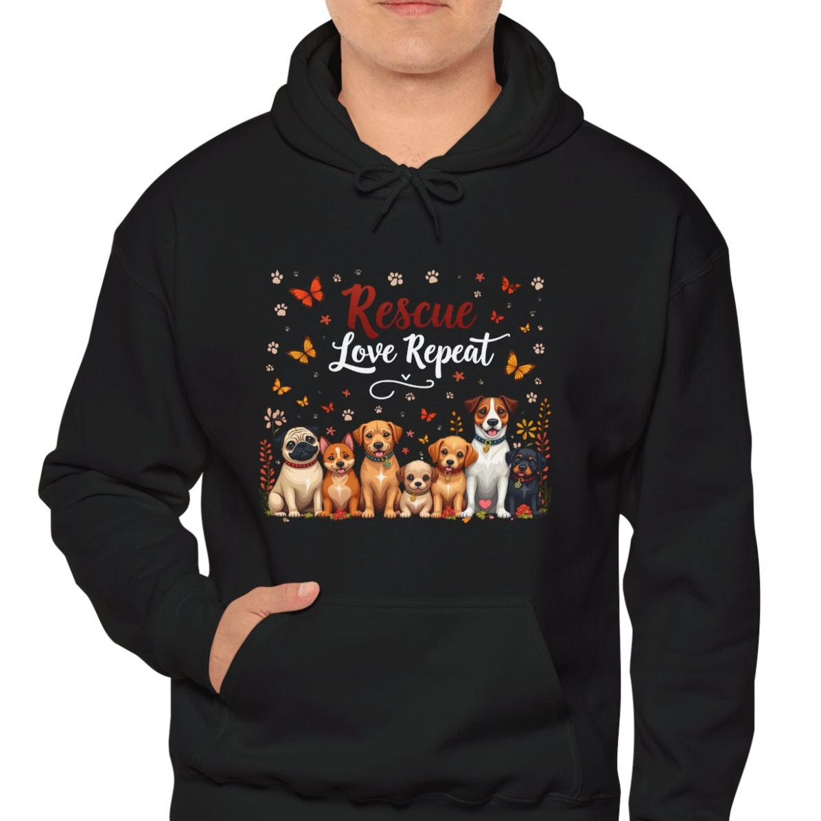 Rescue Love Repeat Hoodie