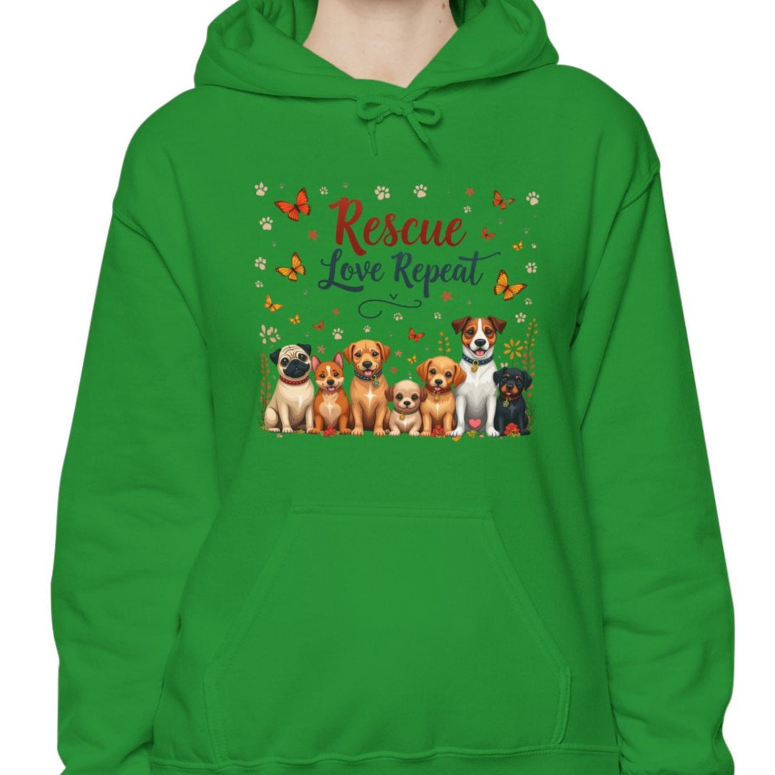 Rescue Love Repeat Hoodie