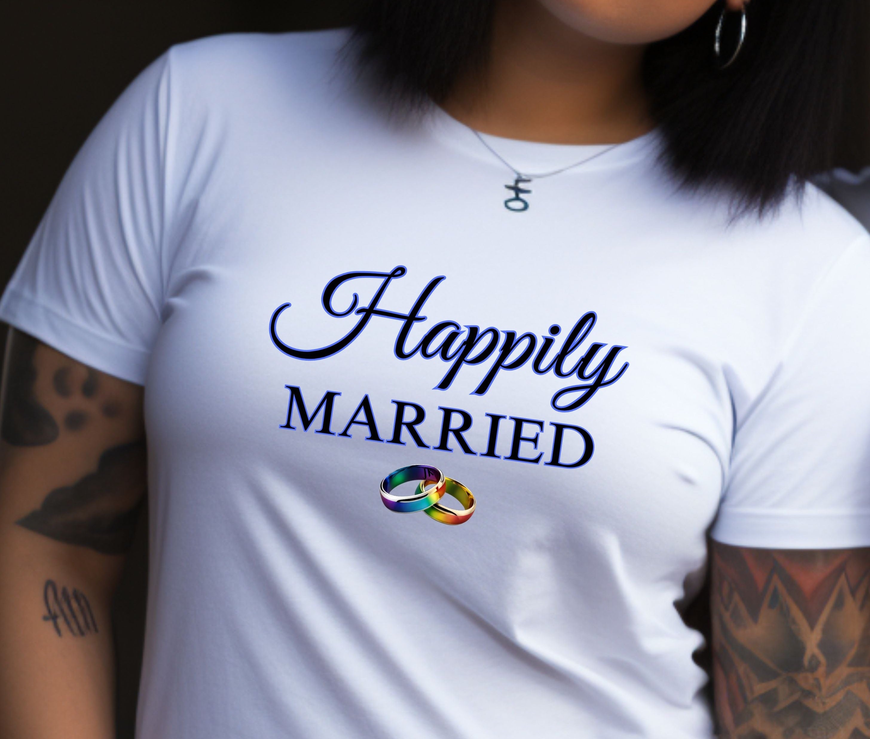 LGBTQ+ Happily Married T-Shirt