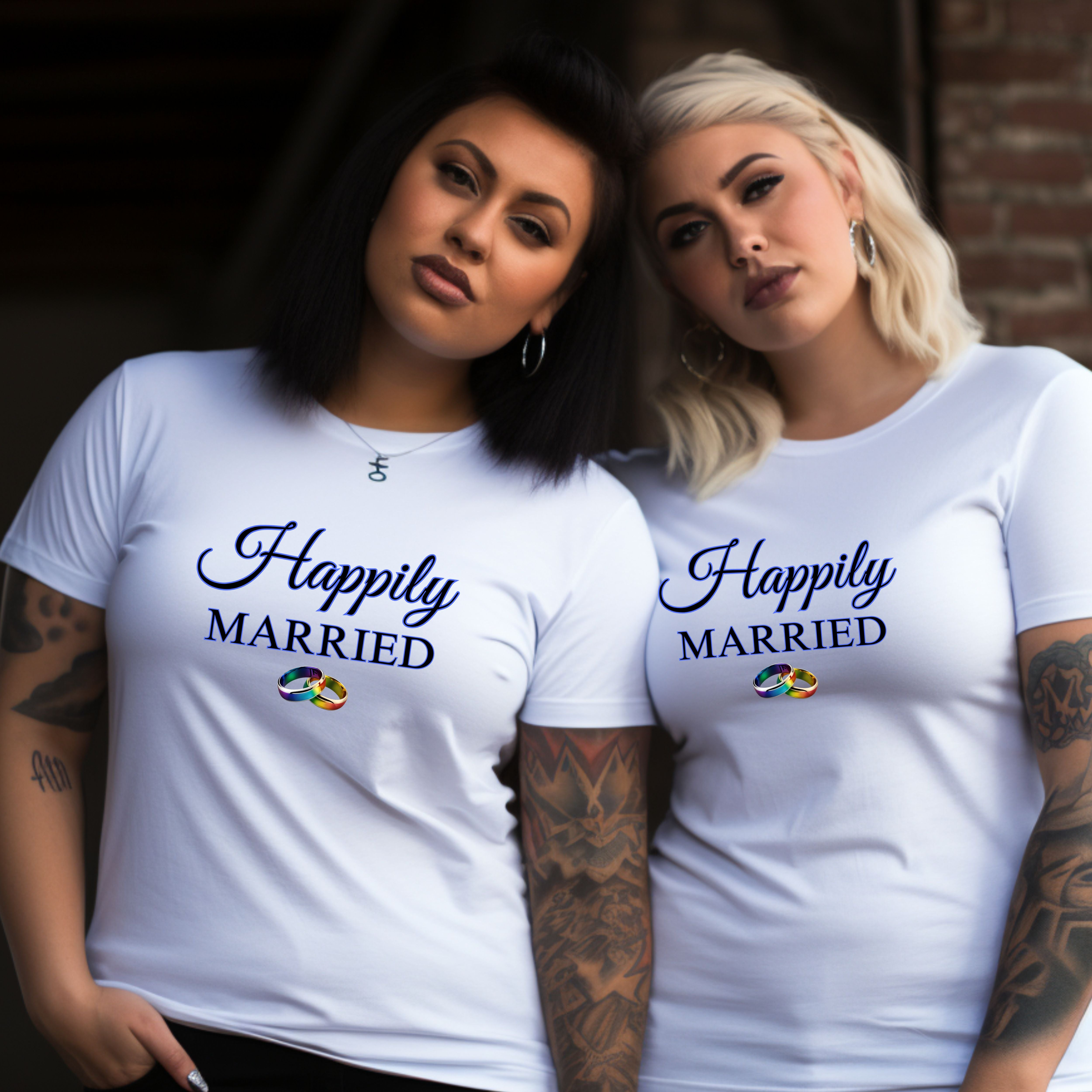 LGBTQ+ Happily Married T-Shirt