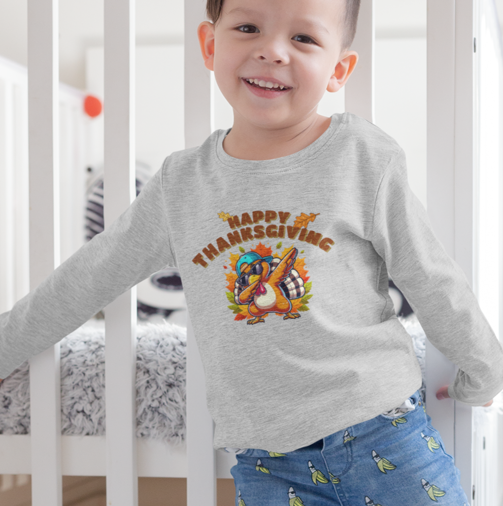 TODDLER - Dabbing Turkey Lg. Sleeve