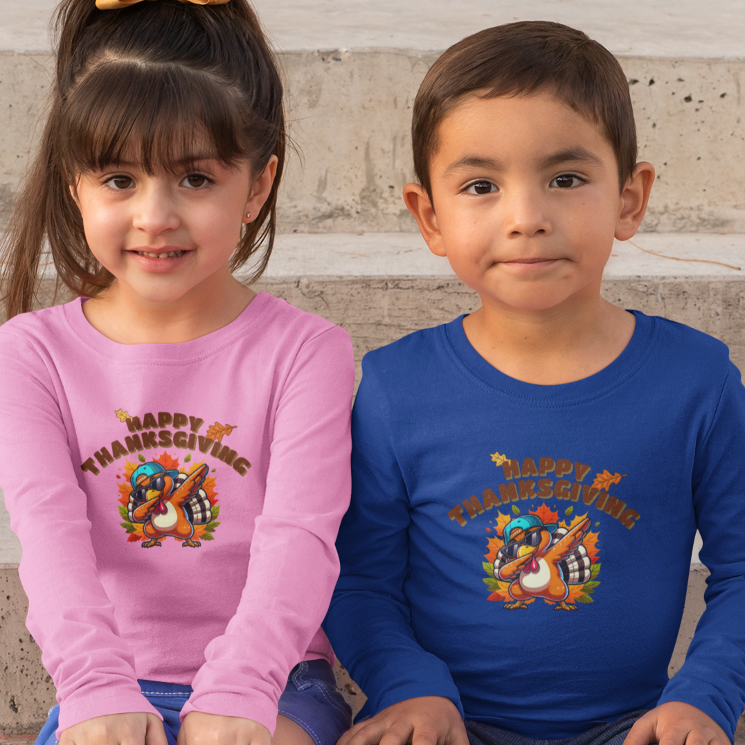 TODDLER - Dabbing Turkey Lg. Sleeve