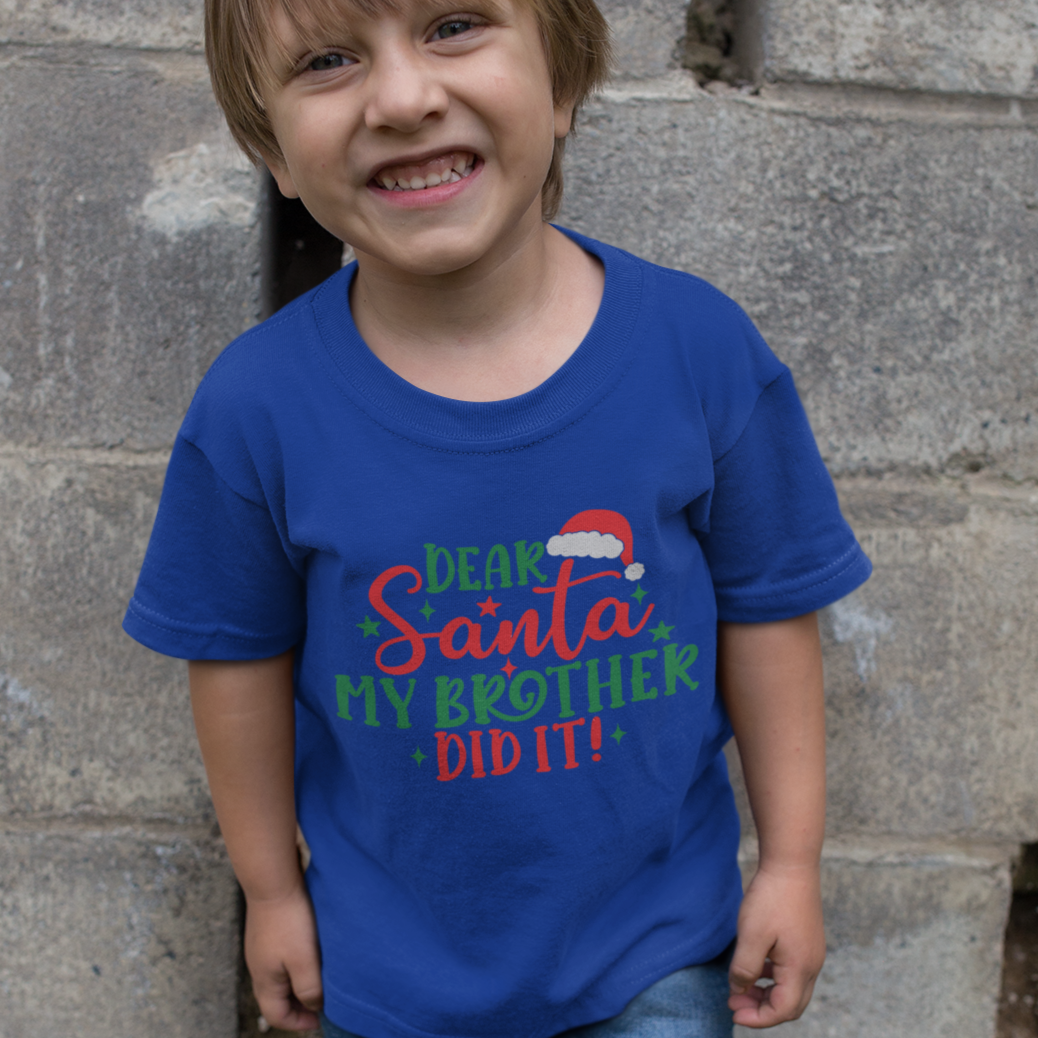 Toddler - Dear Santa, My Brother Did it!