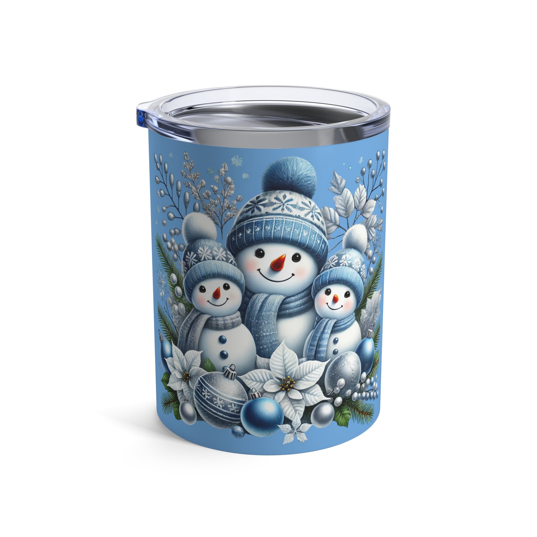 Blue Snowman Family 10oz