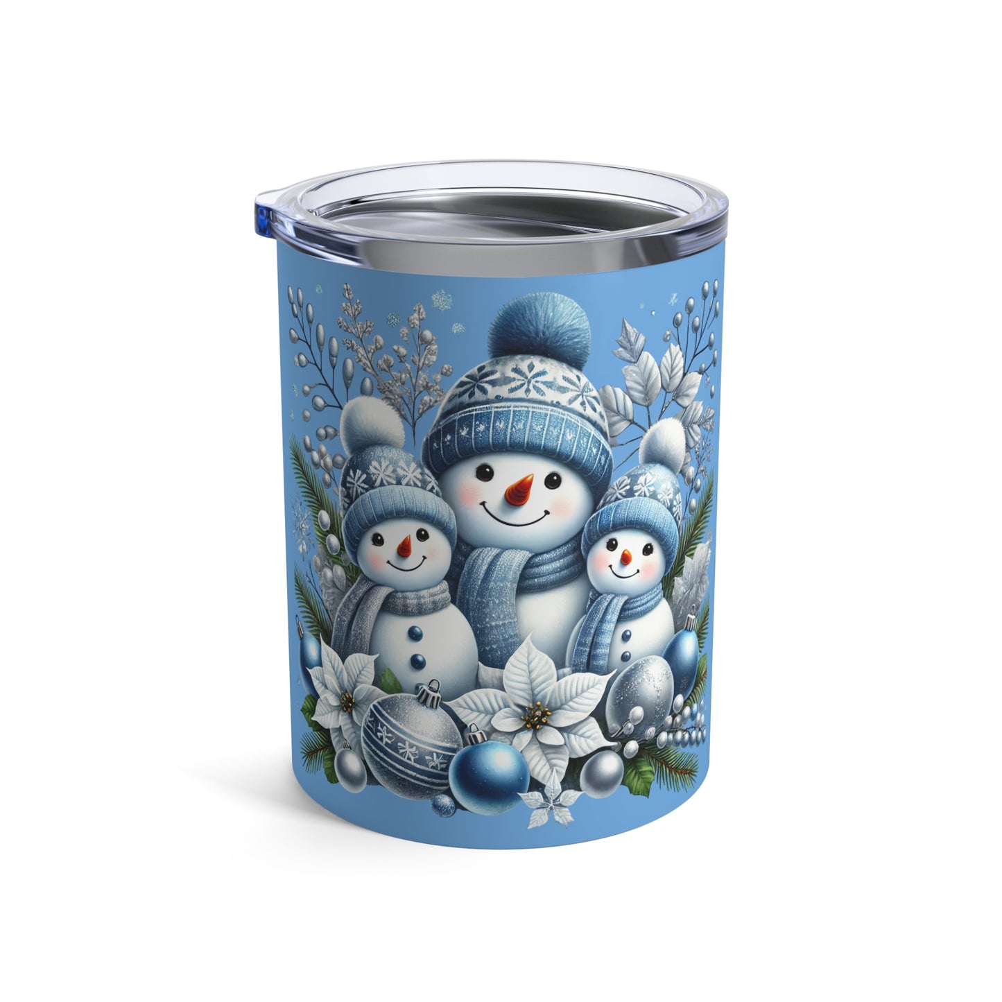 Blue Snowman Family 10oz