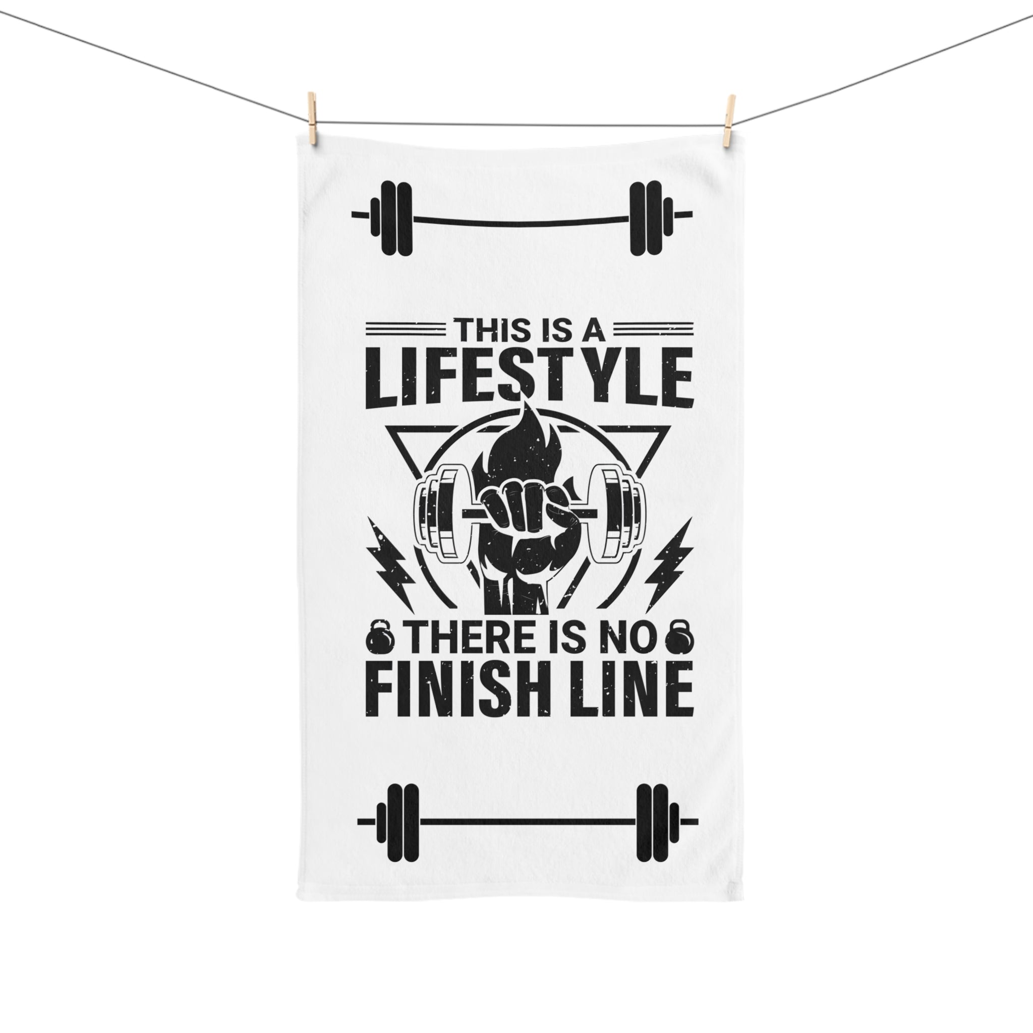 This is a Lifestyle, There is no Finish Line Towel