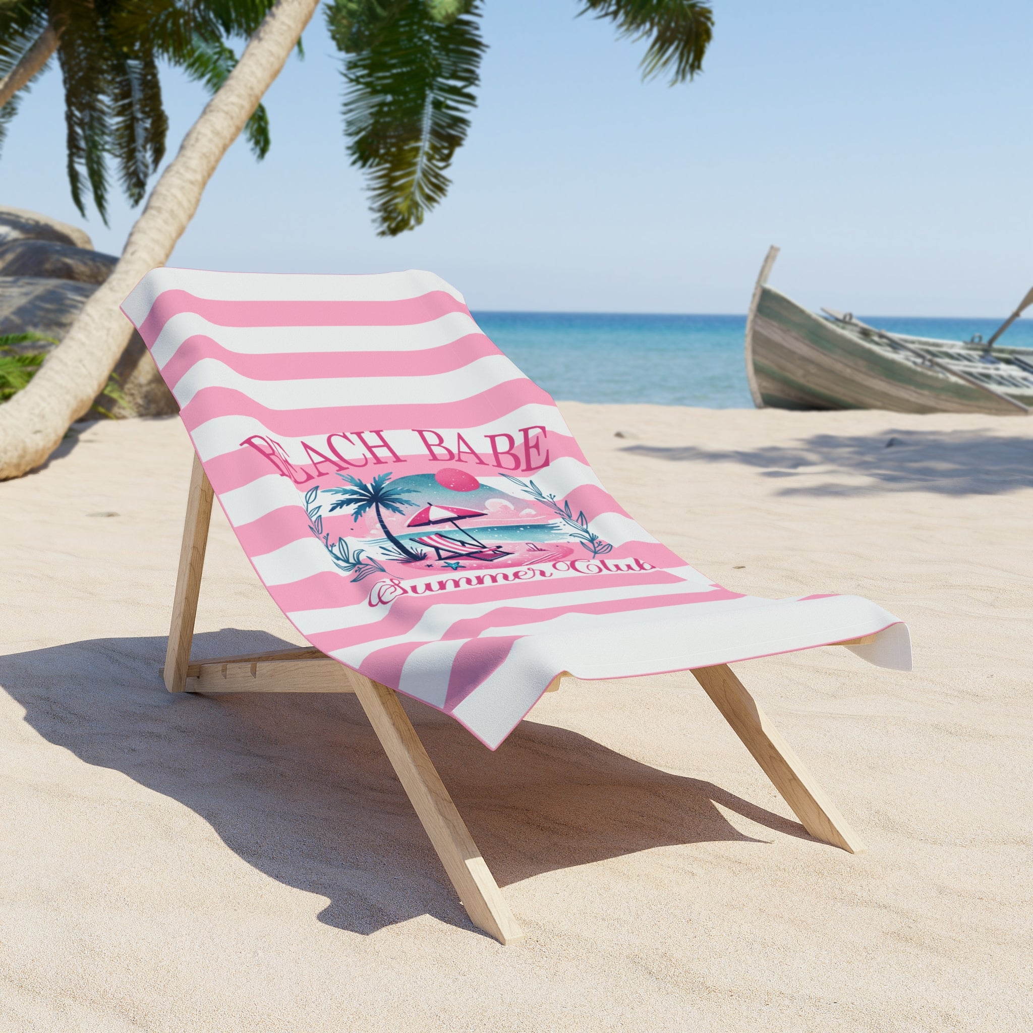 Beach Babe Beach Towel 2 Sizes