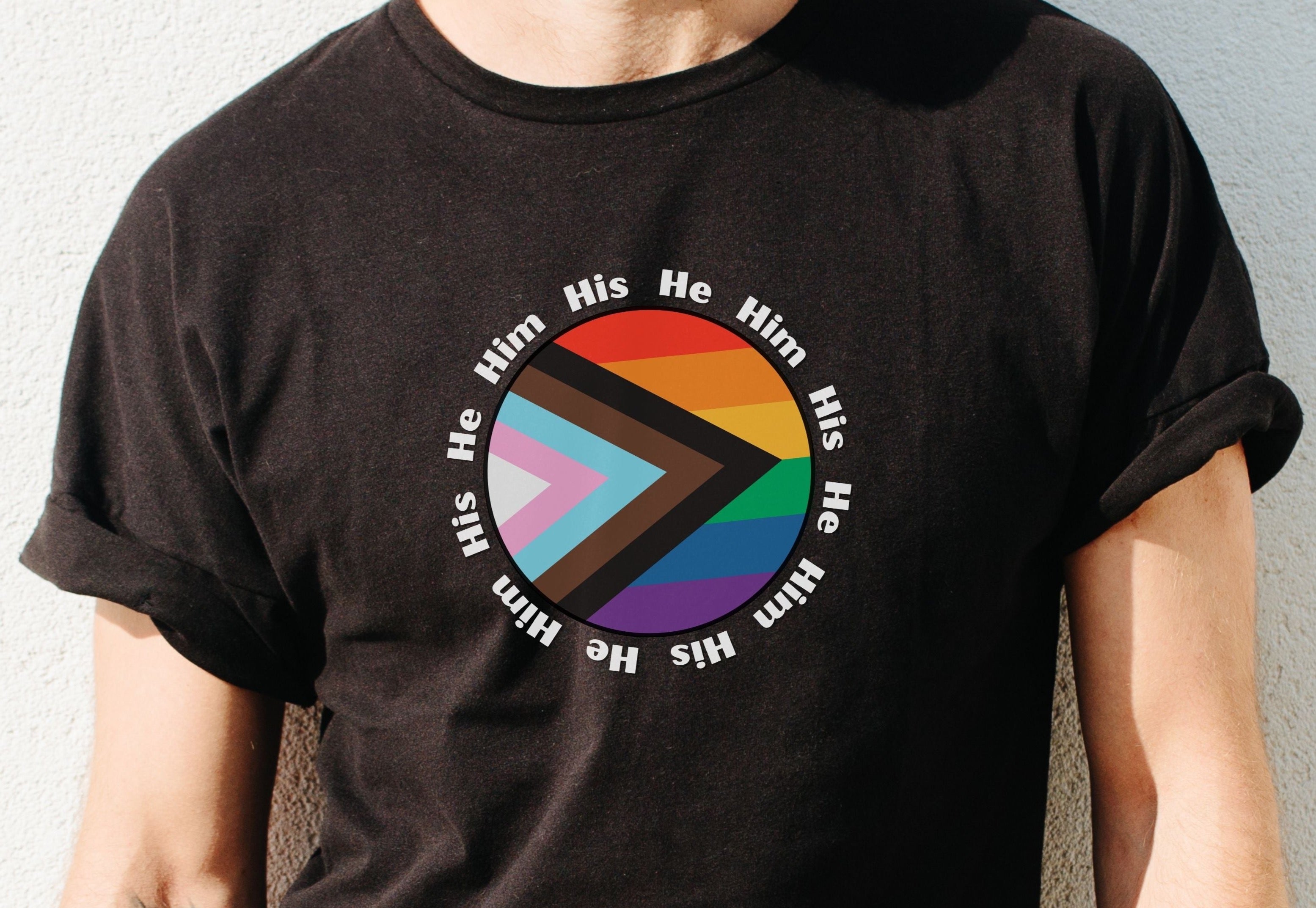 He, Him, His Pronoun T-Shirt