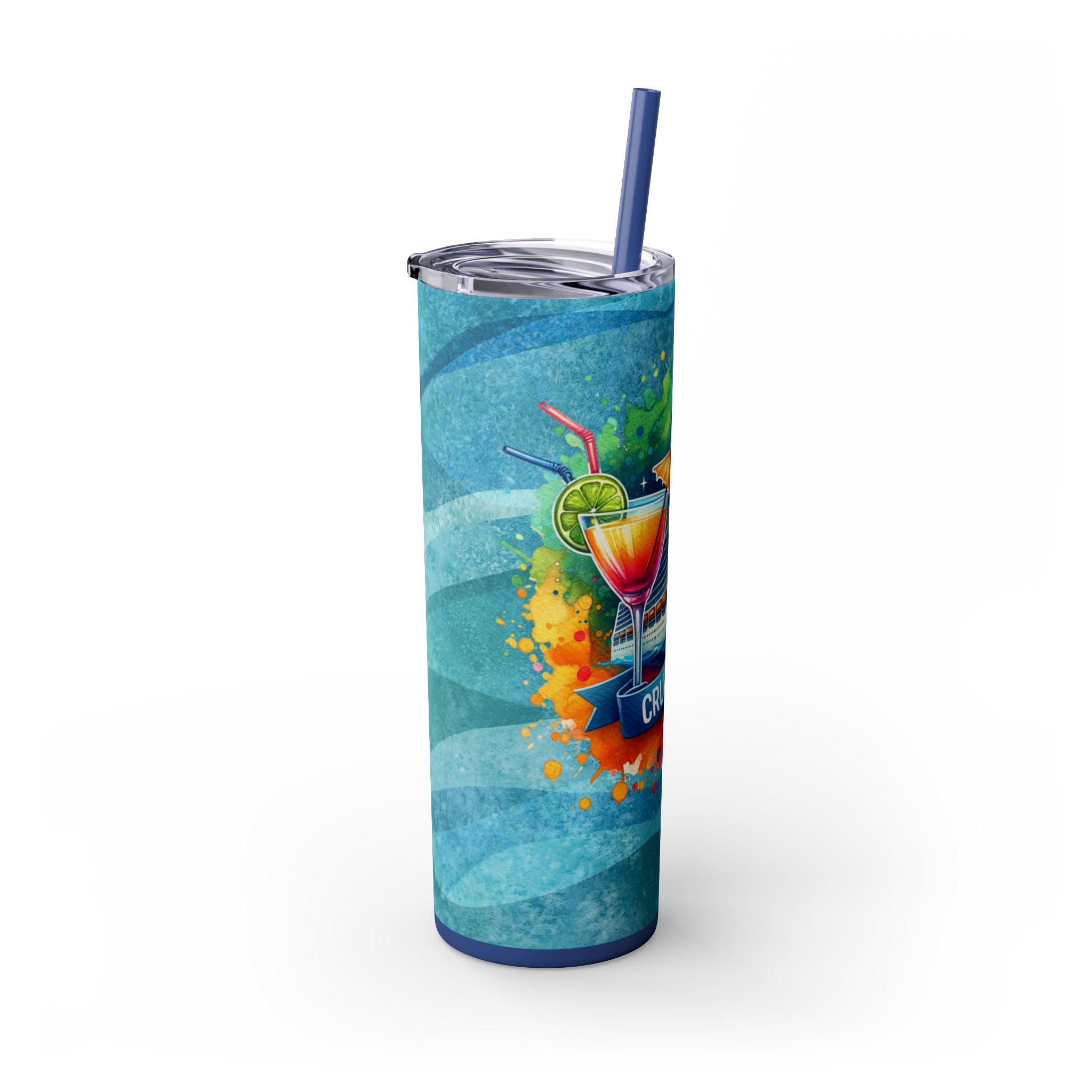 Cruise Time Skinny Tumbler w/ Straw