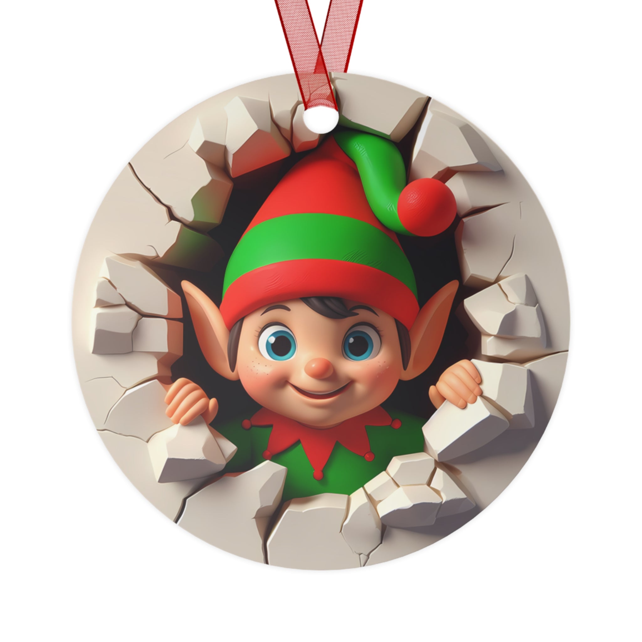 Front and Back Elf Ornament