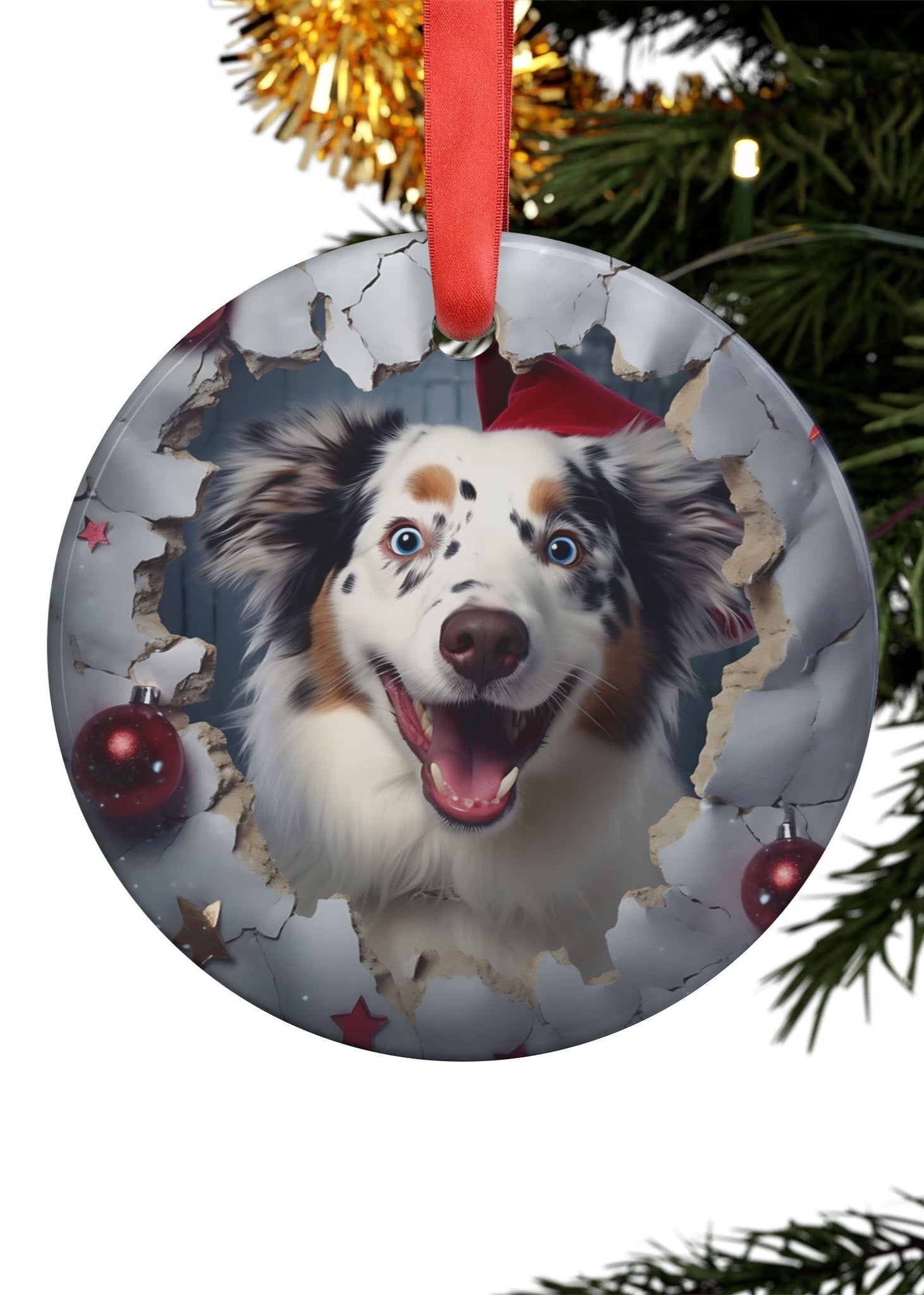 Dog Lover Ornaments with Ribbon- 21 Breeds