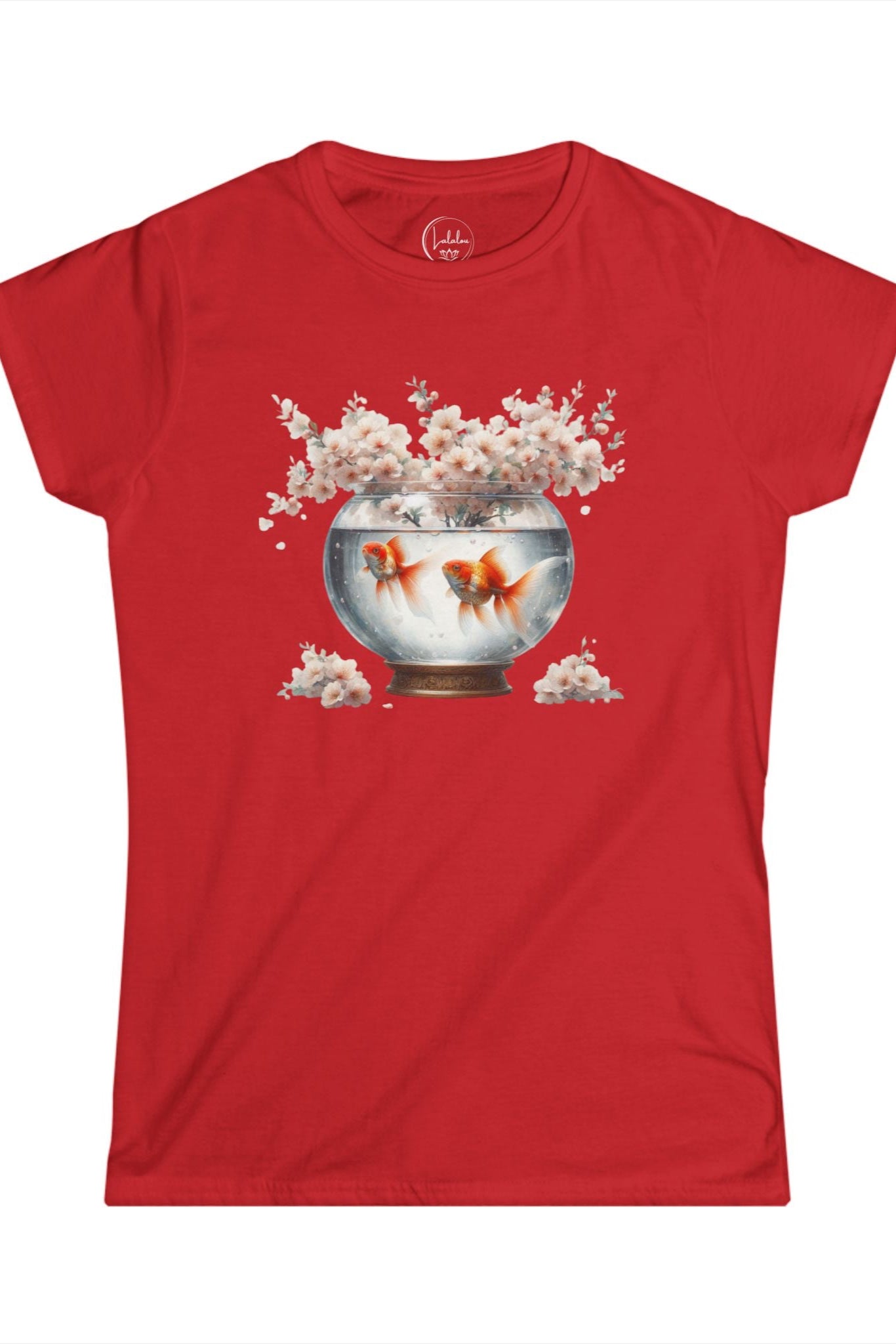 White Blossoms and Goldfish