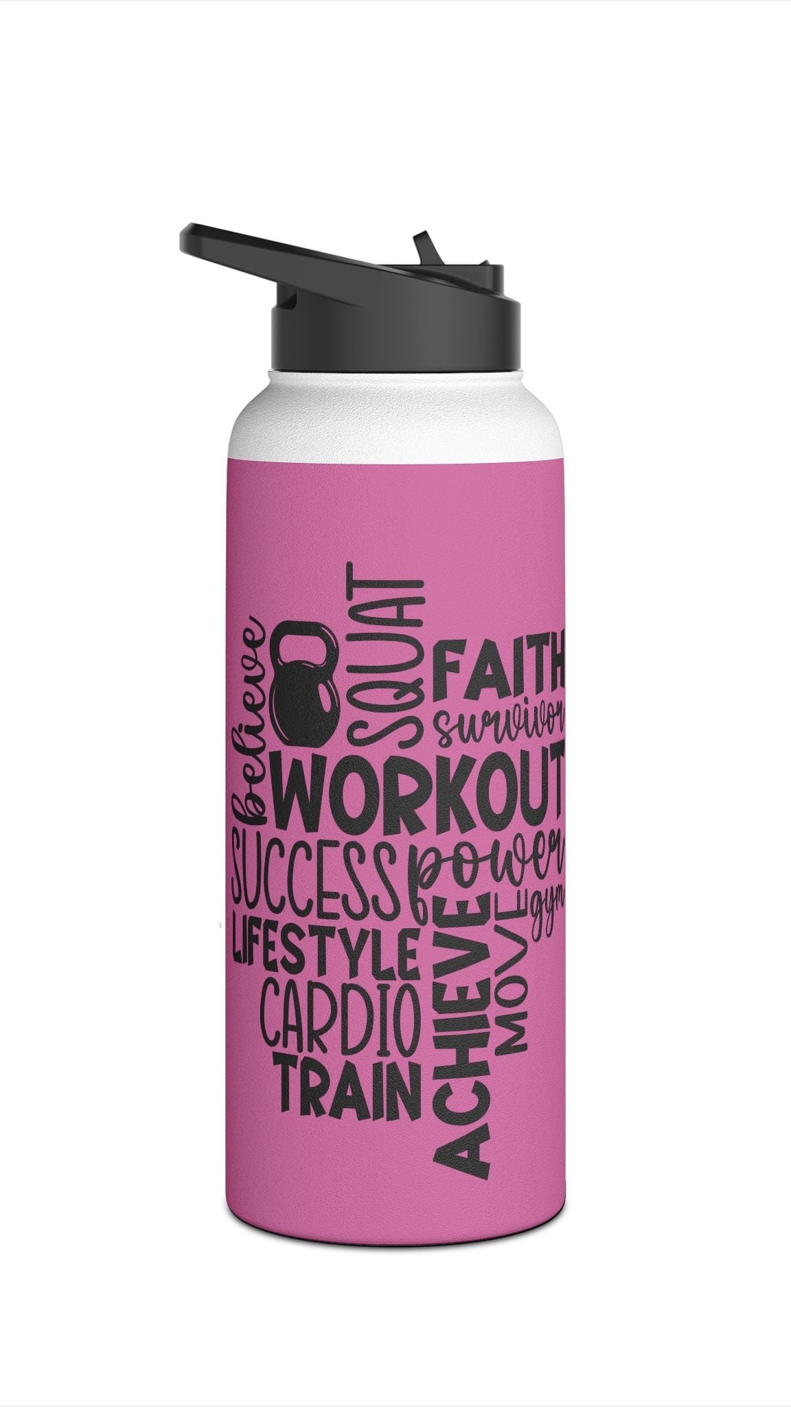 Workout Collage Water Bottle