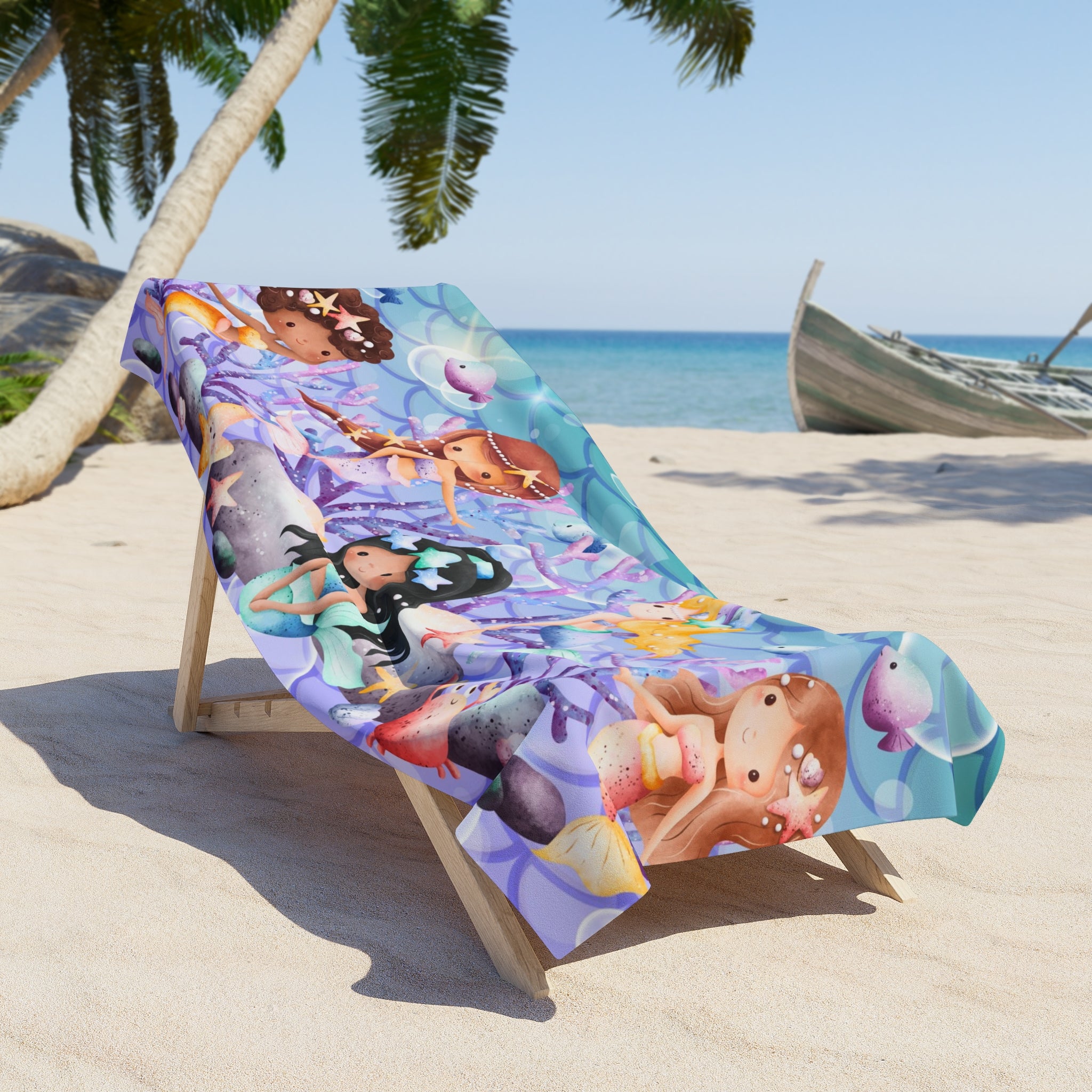 Kid's Mermaid Beach Towel - 2 Sizes