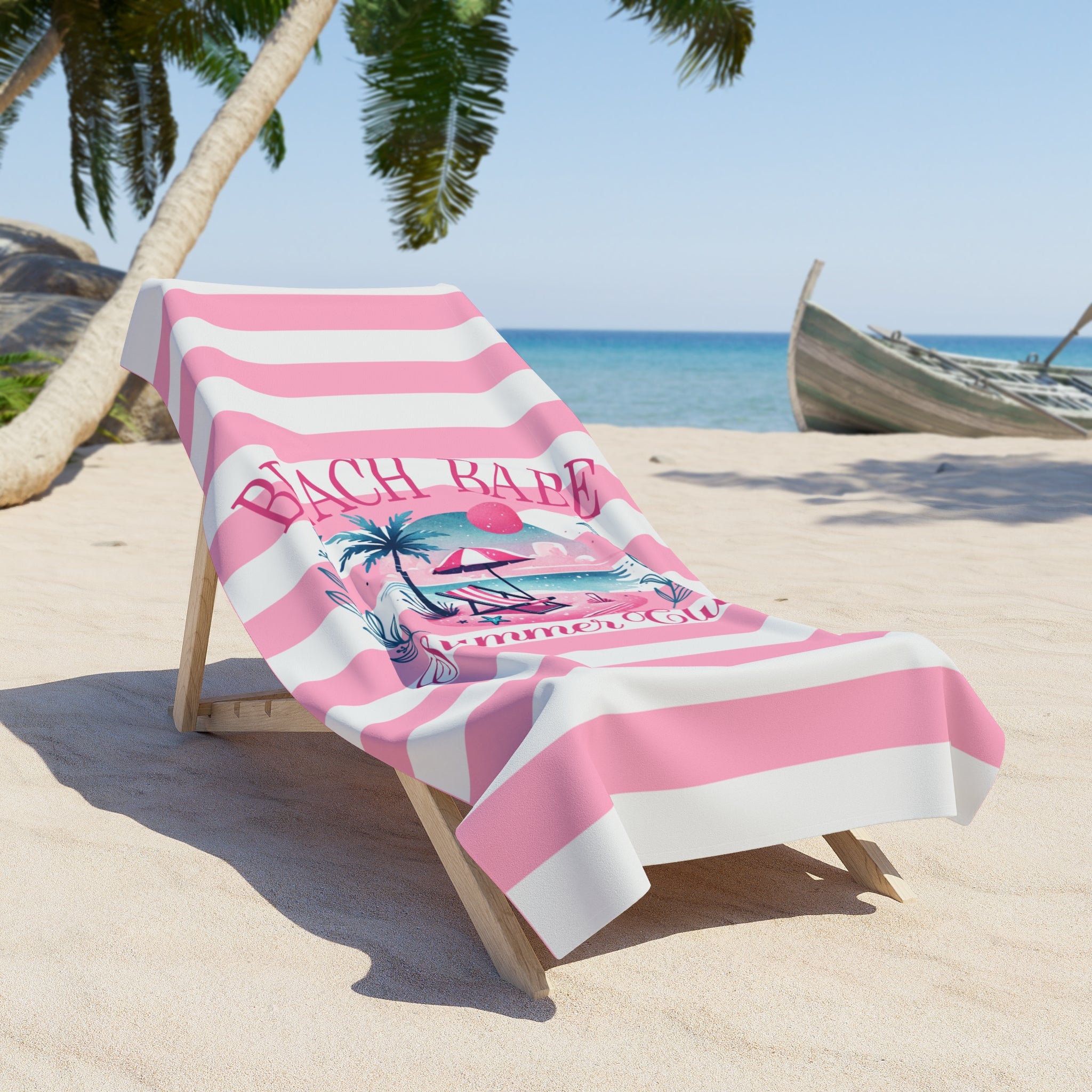 Beach Babe Beach Towel 2 Sizes