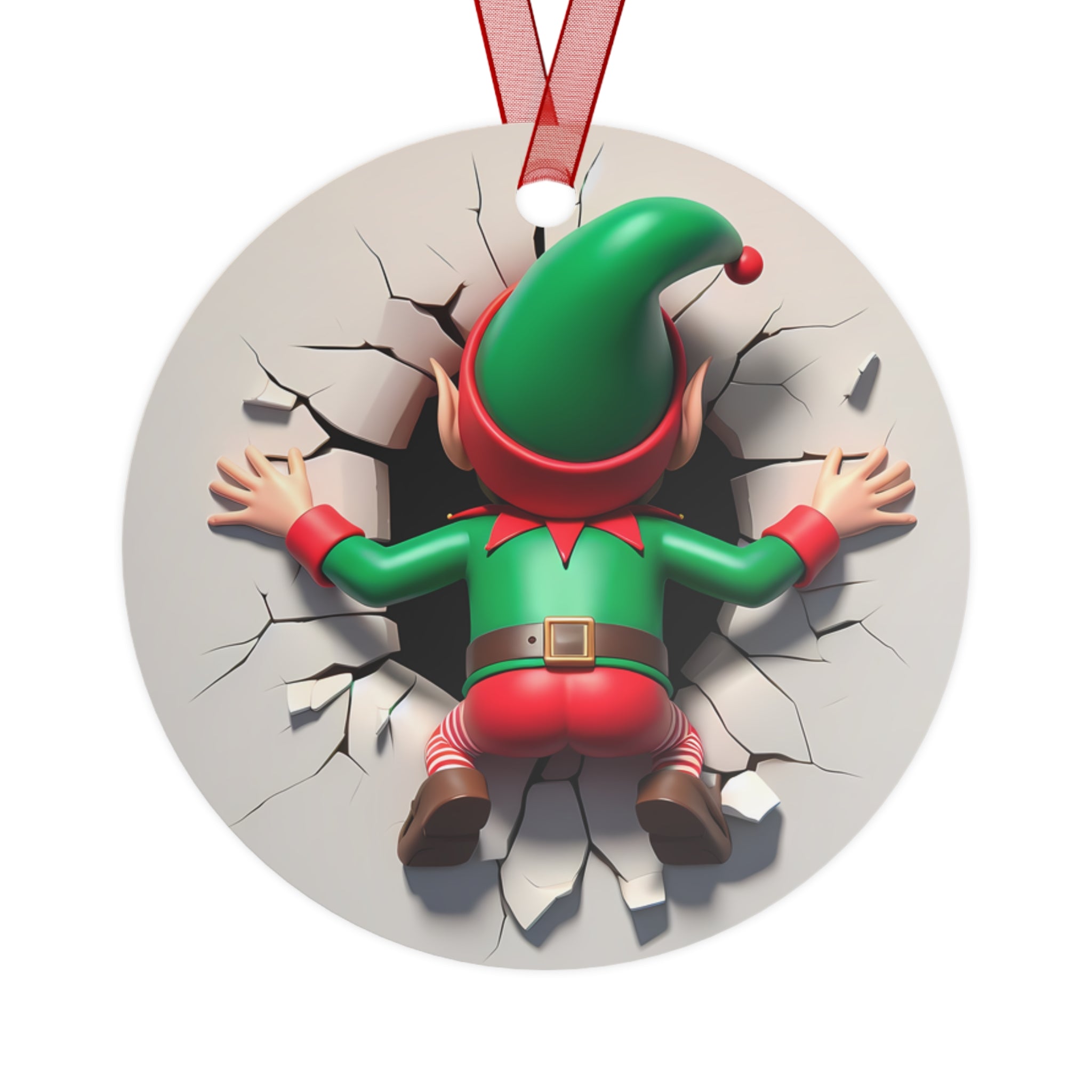 Front and Back Elf Ornament