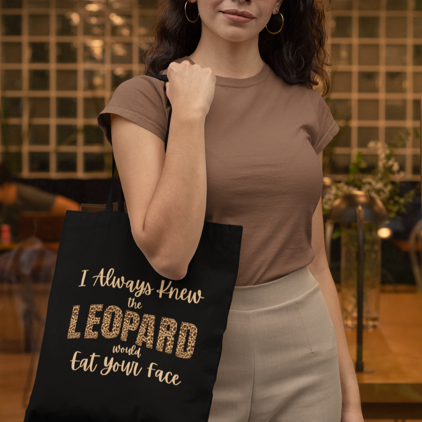 I Always Knew the Leopard would Eat Your Face Tote