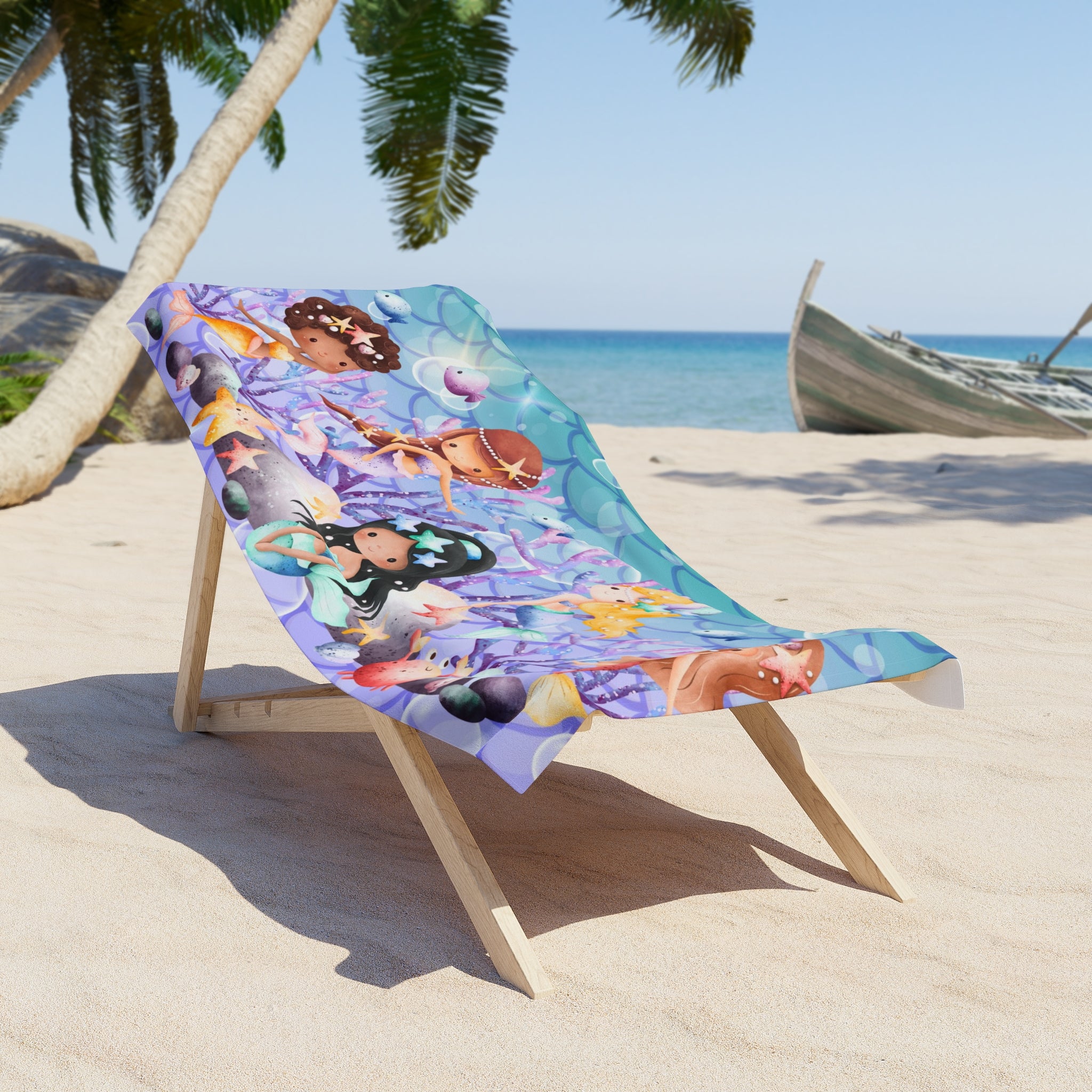 Kid's Mermaid Beach Towel - 2 Sizes