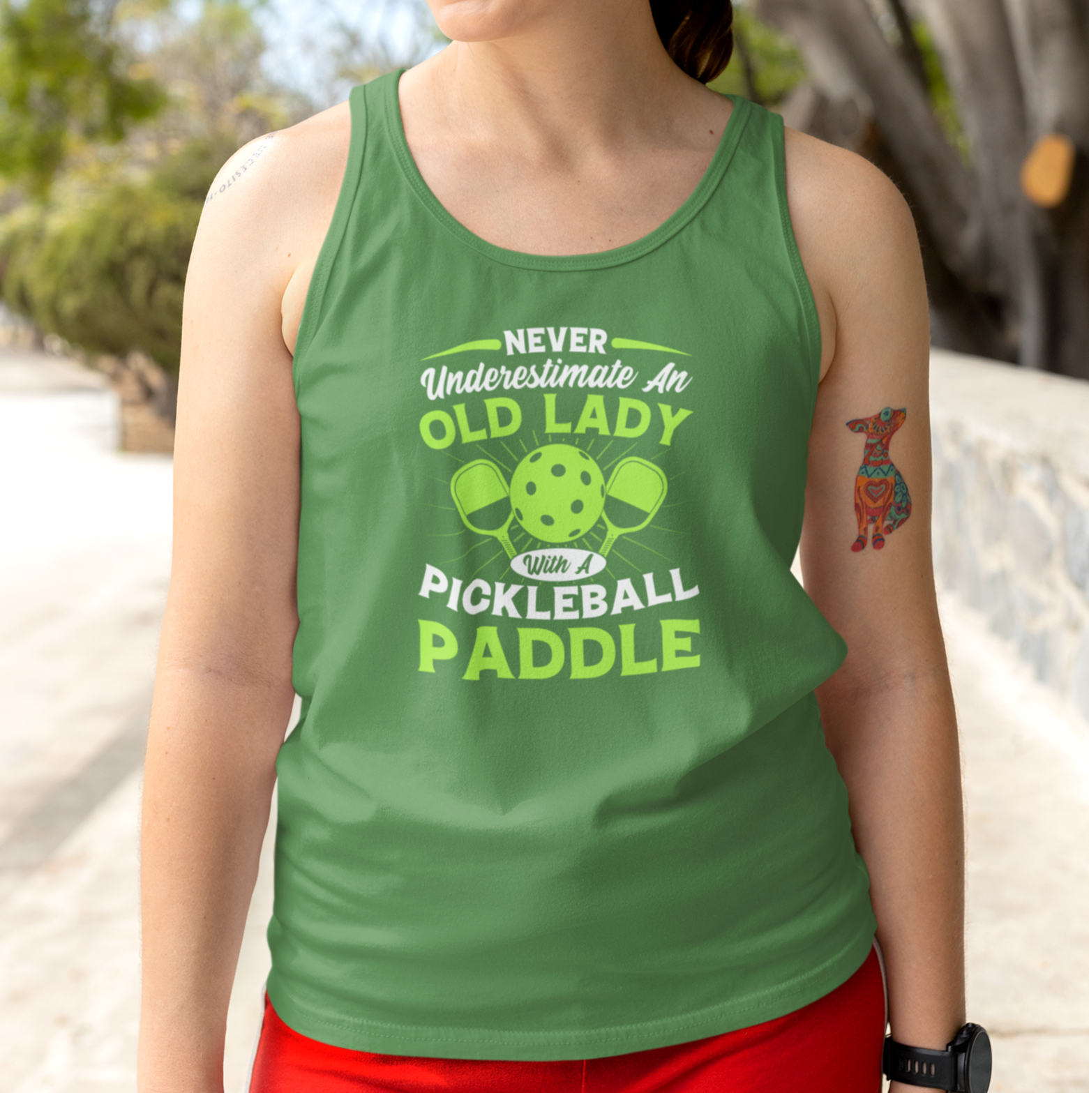 Never Estimate an Old Lady with a Pickleball Paddle