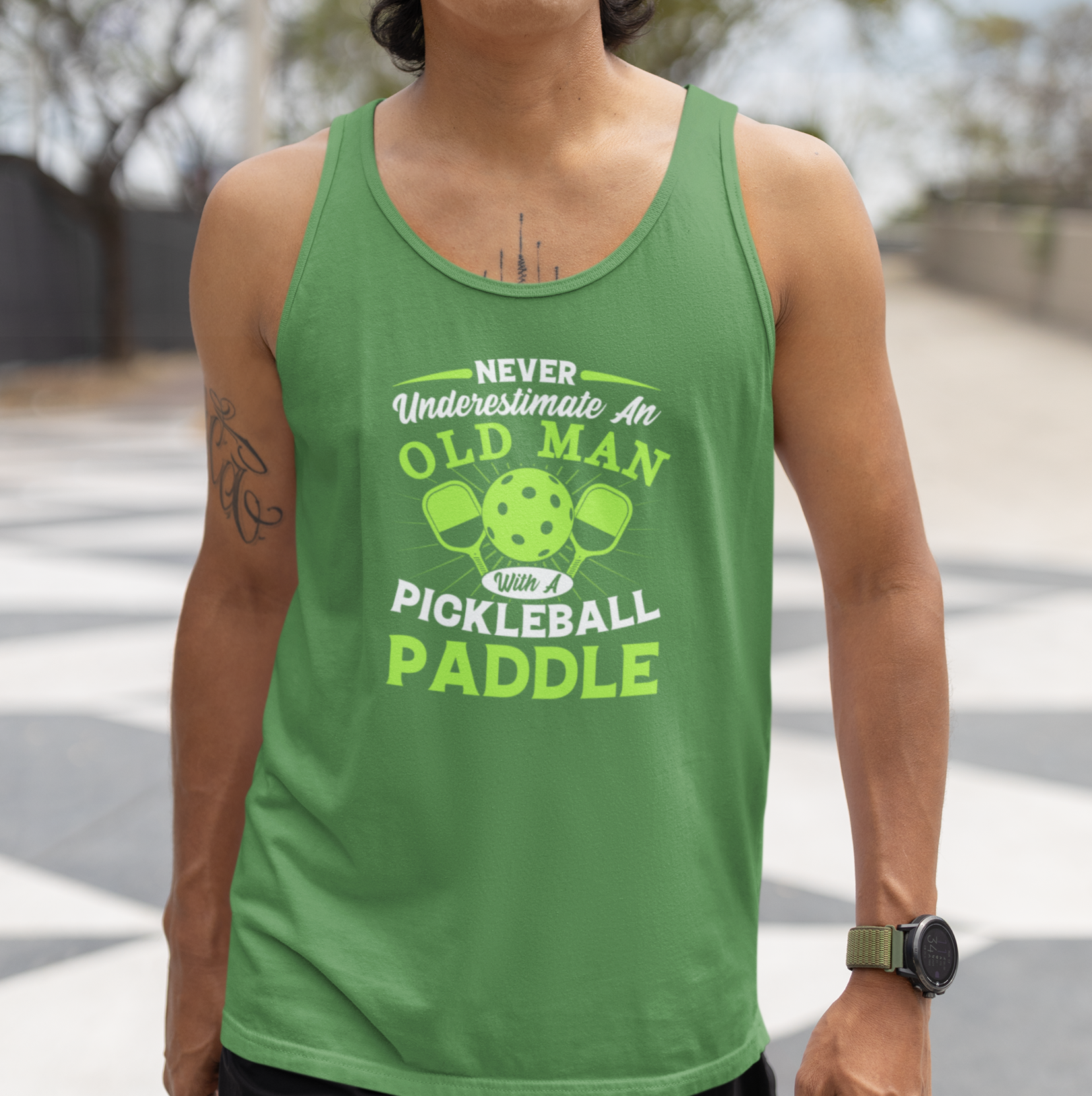 Never Estimate an Old Man with a Pickleball Paddle