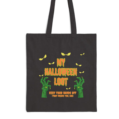My Halloween Loot Bag -Hands Off! That means you Dad