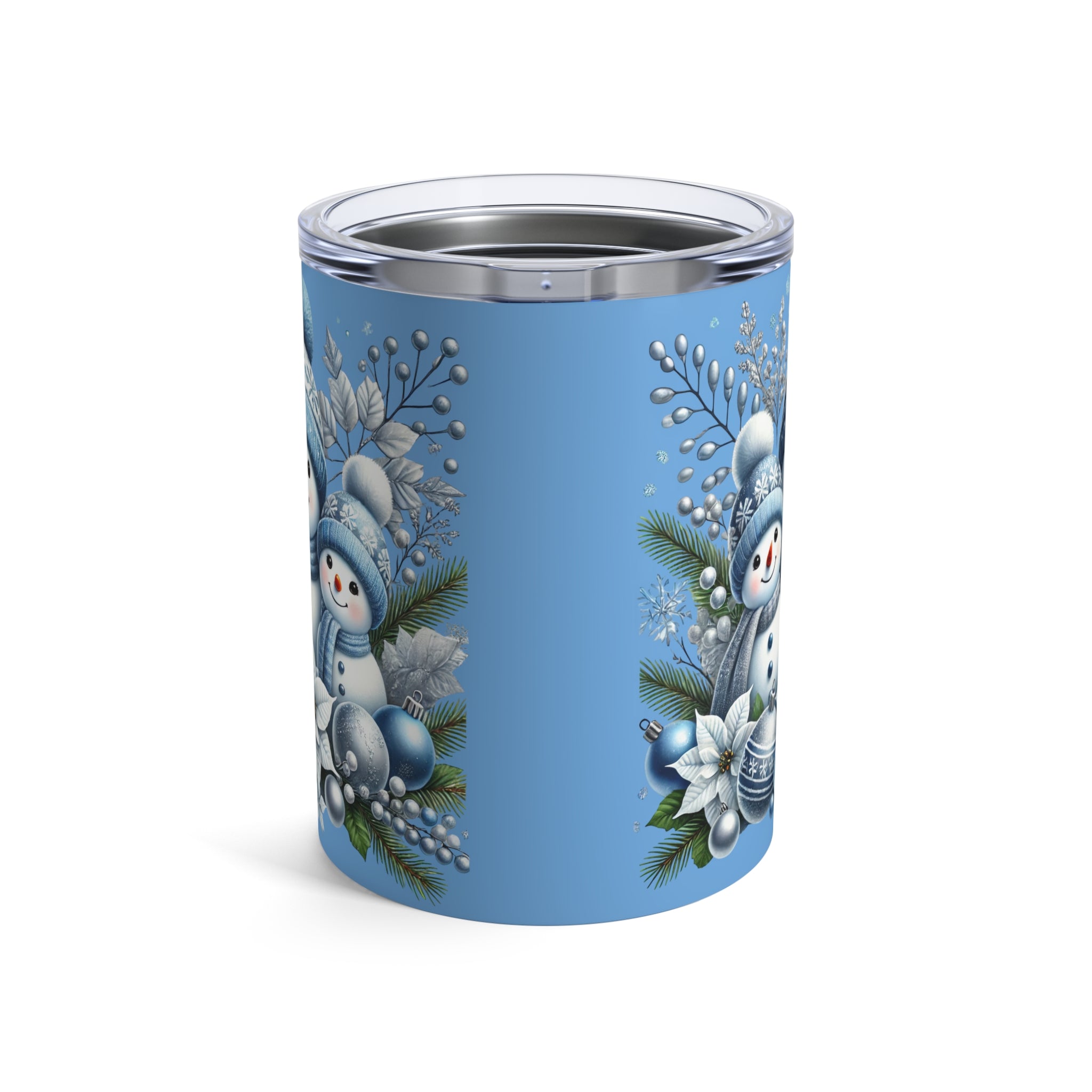 Blue Snowman Family 10oz