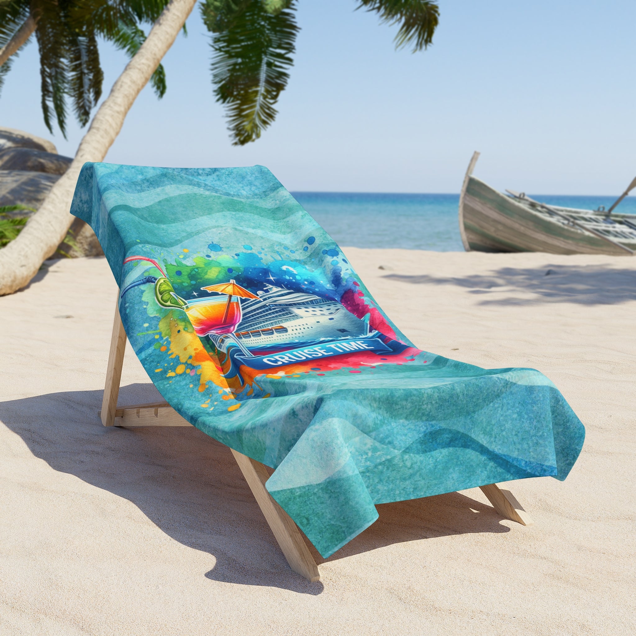 Cruise Time Beach Towel 2 Sizes