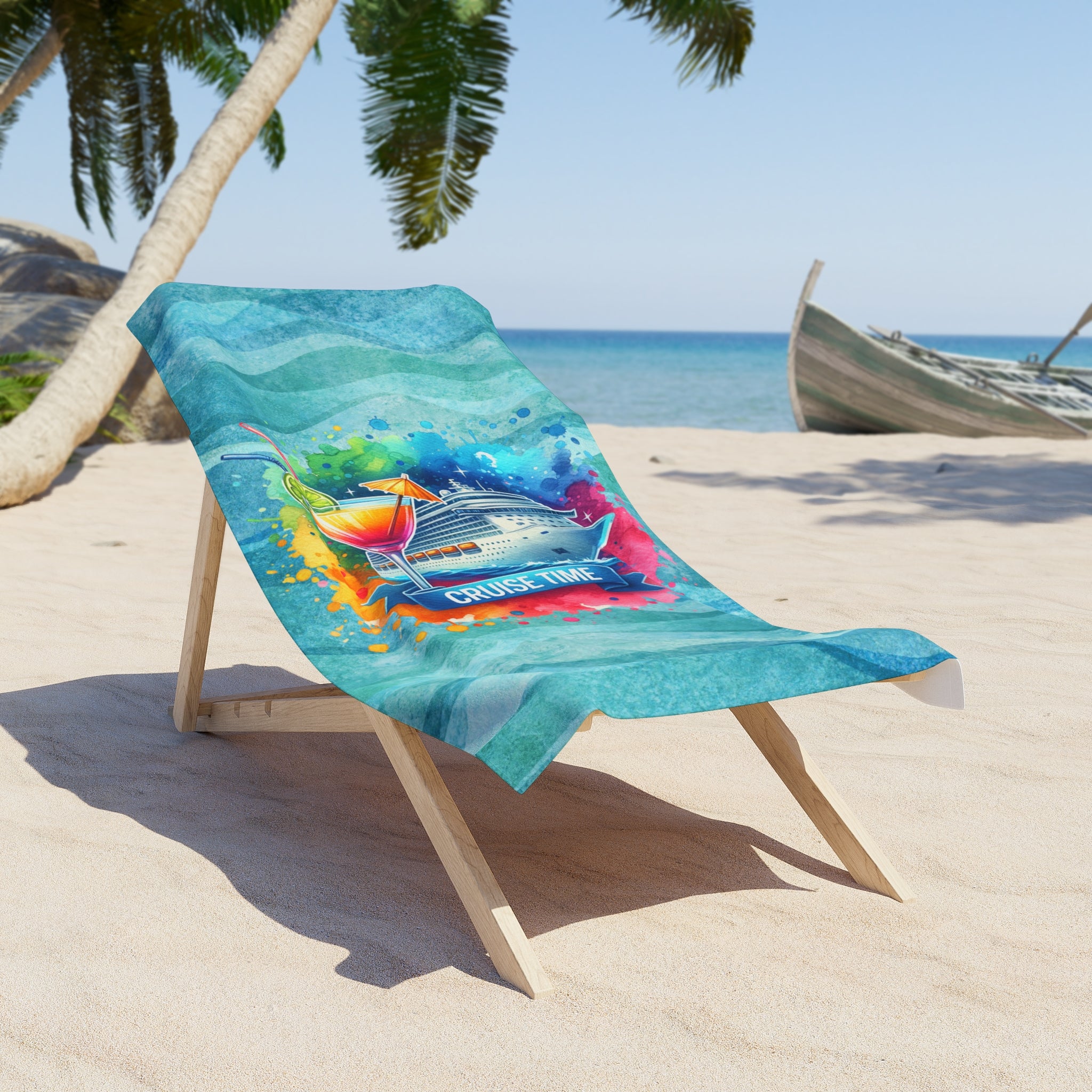 Cruise Time Beach Towel 2 Sizes